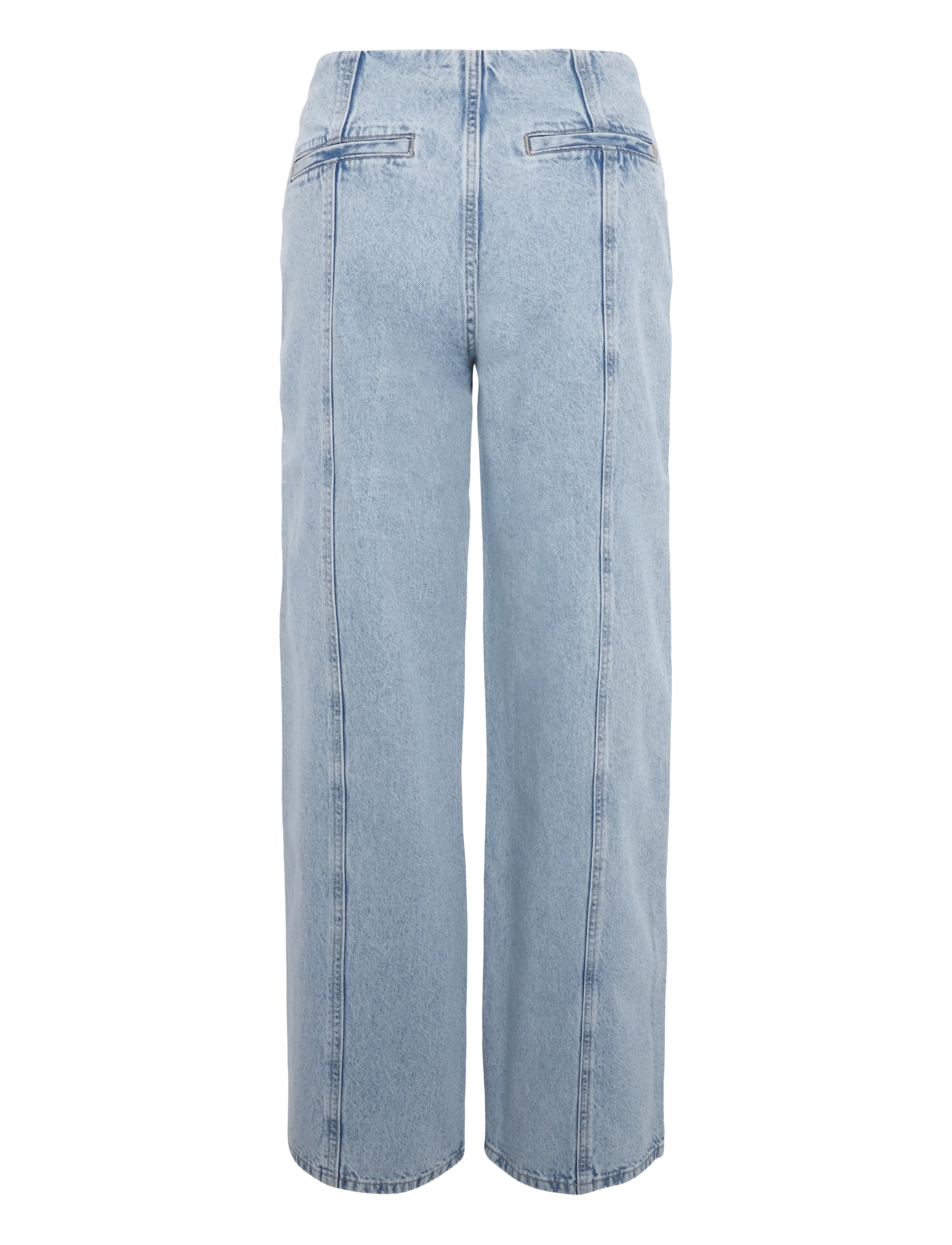 Mango Teen - Wide leg stitched jeans - brede jeans - open blue - 2