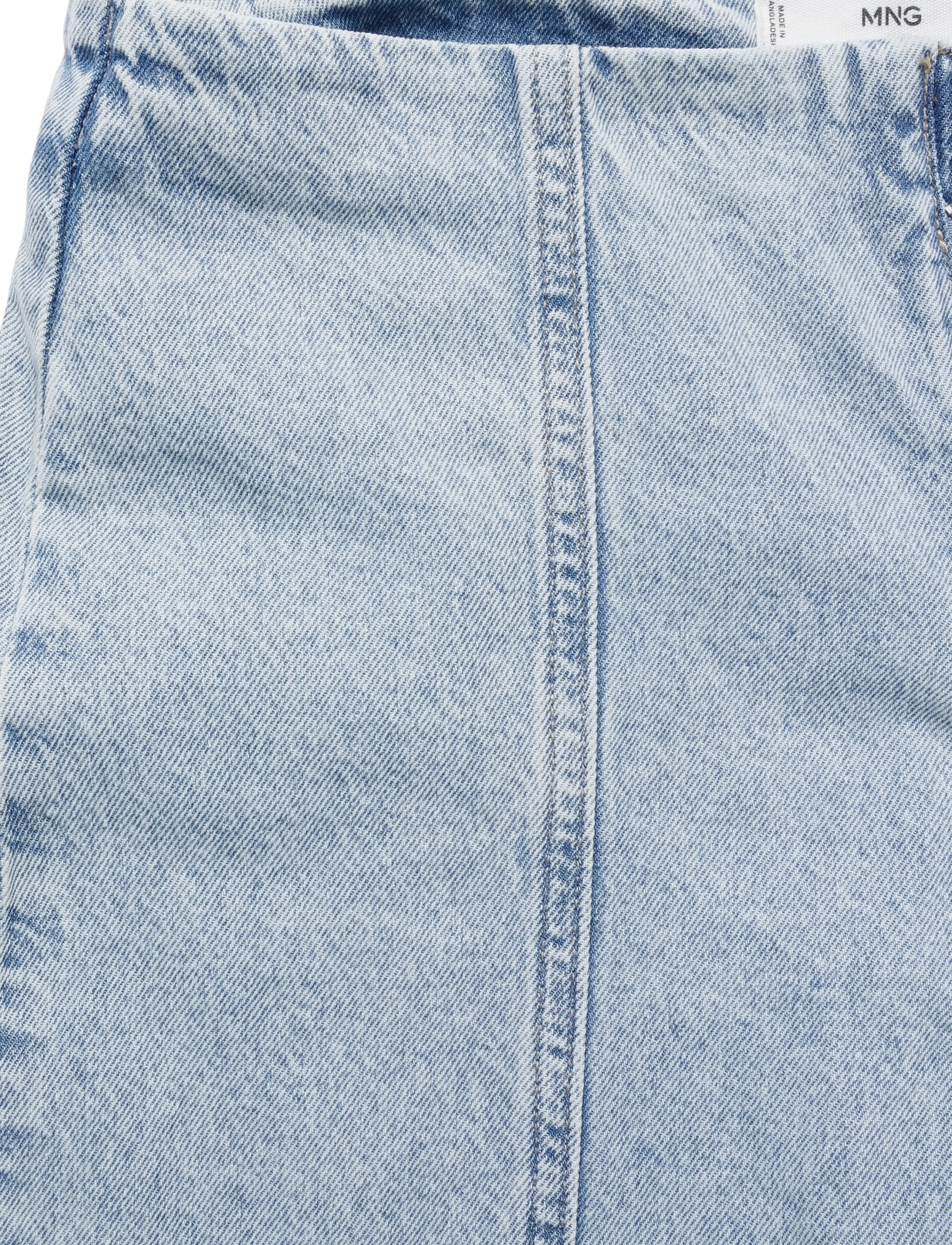 Mango Teen - Wide leg stitched jeans - brede jeans - open blue - 4