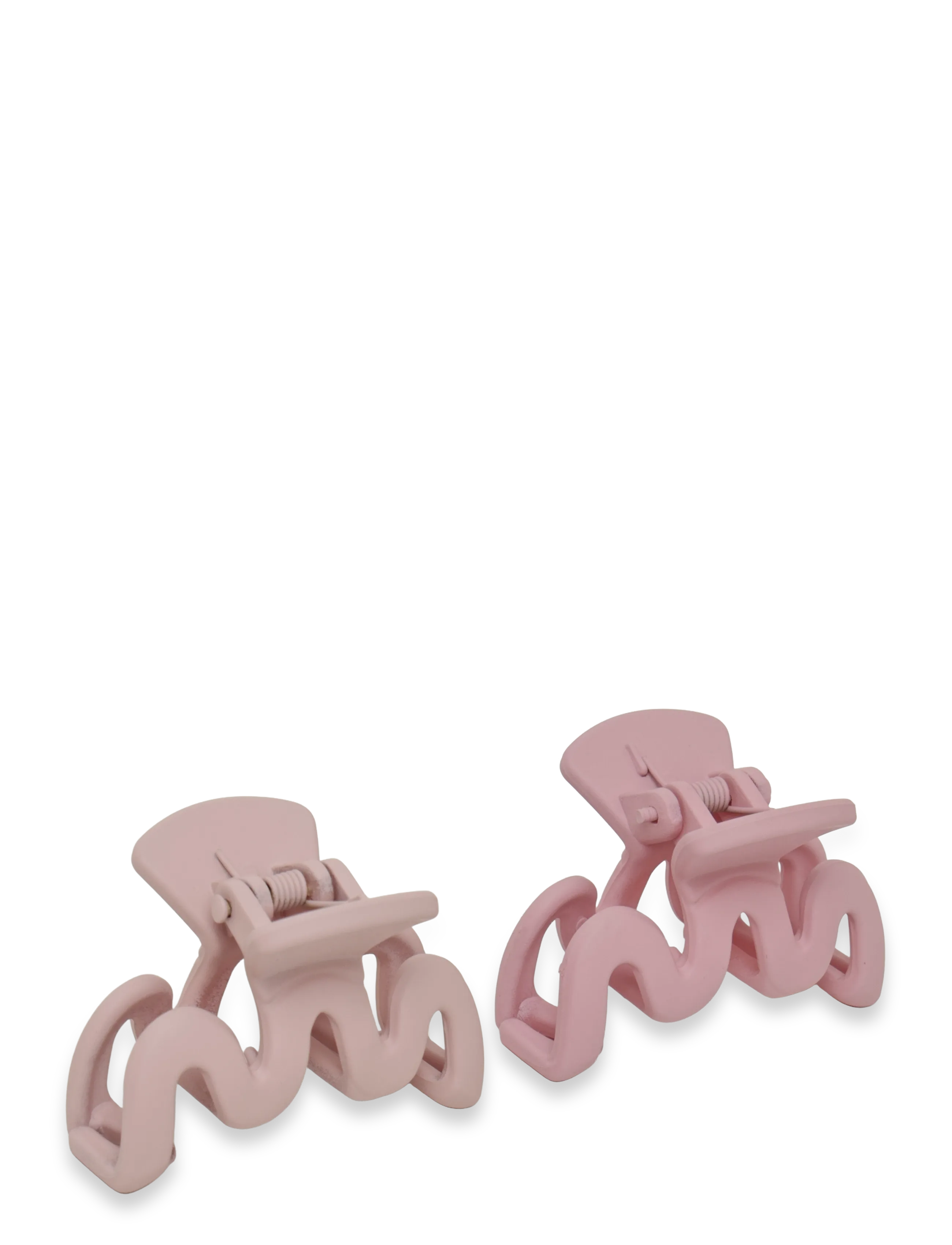 Mango Teen Pack of 2 fur-effect hair clips - Mango Teen - PINK / pink/rose