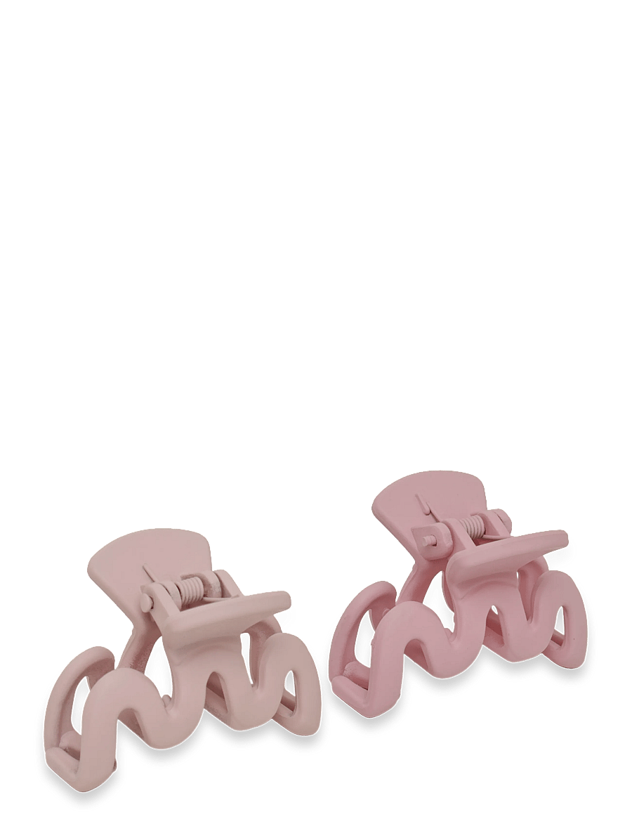 Mango Teen - Pack of 2 fur-effect hair clips - hårspænder - pink - 0