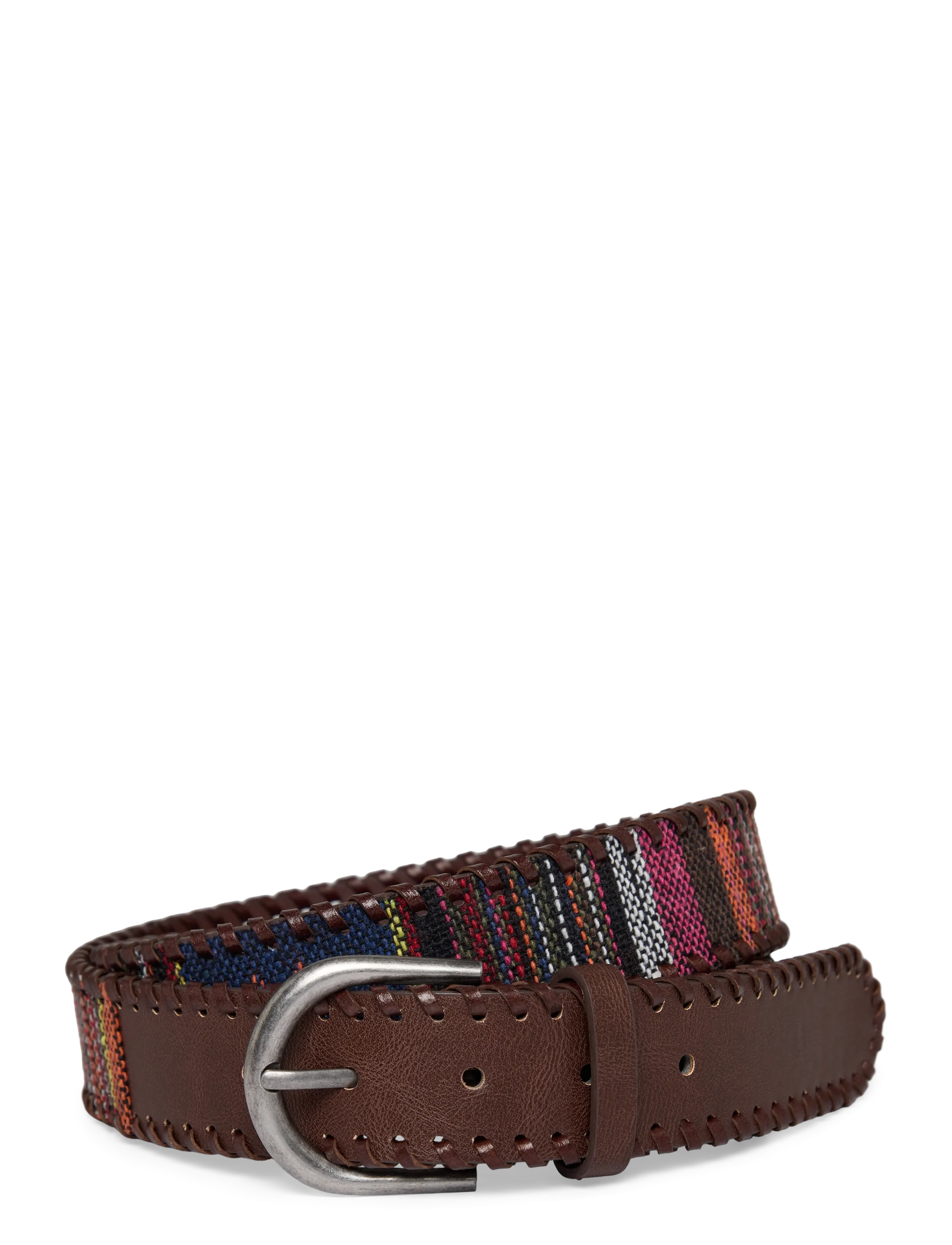 Mango Teen Combined braided belt - Accessories - DARK BROWN / brown