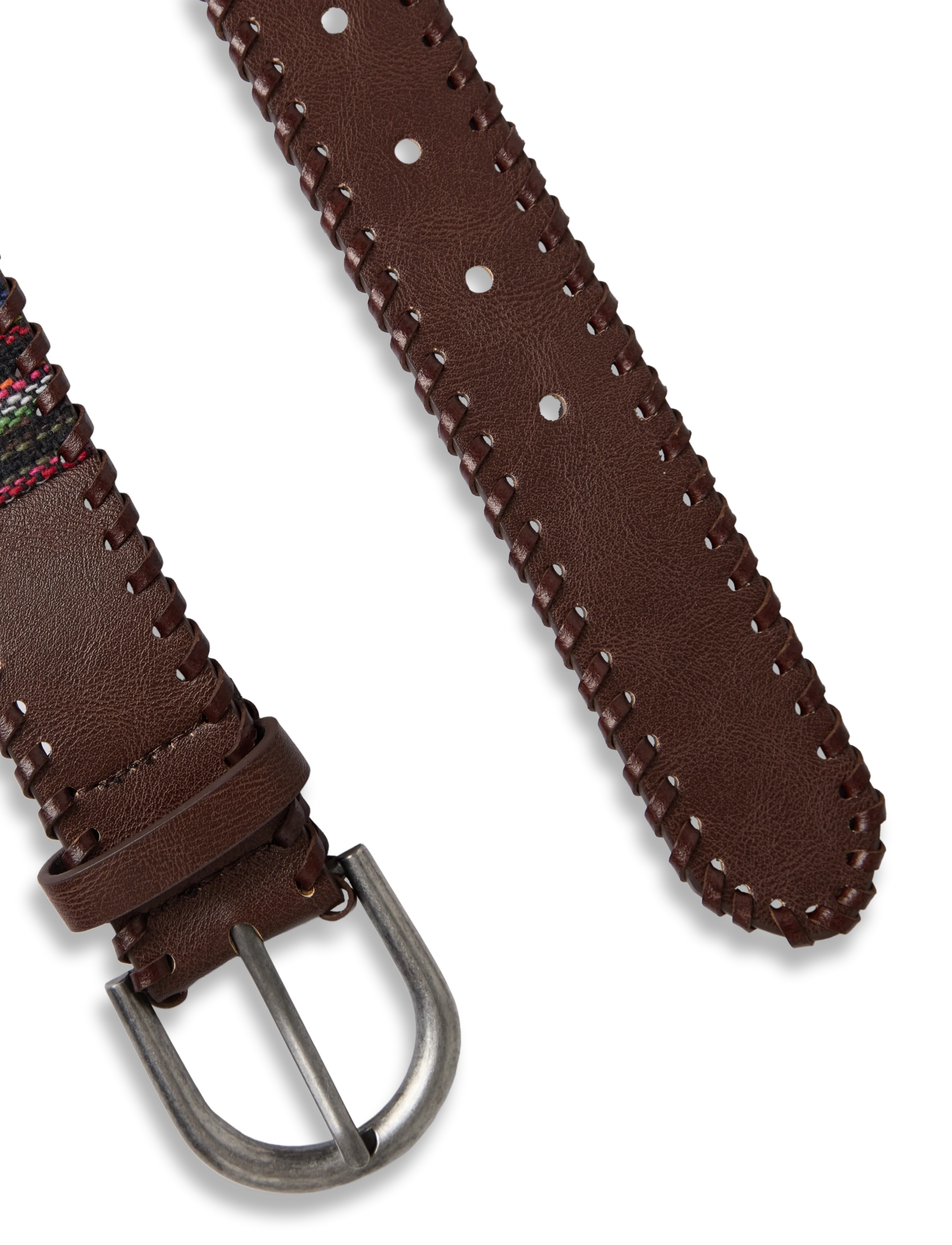Mango Teen - Combined braided belt - bælter - dark brown - 1