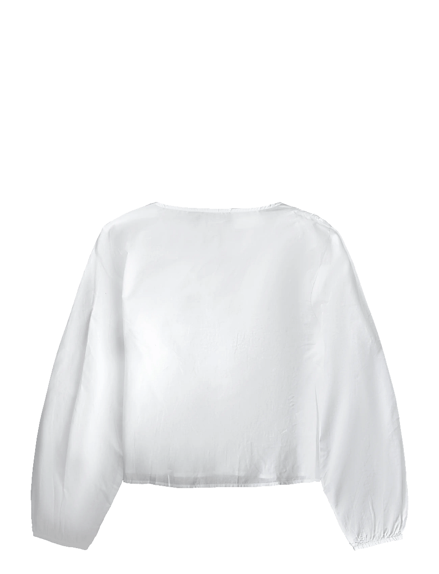 Mango Teen - Ruffled cotton blouse - bluser & tunikaer - natural white - 2