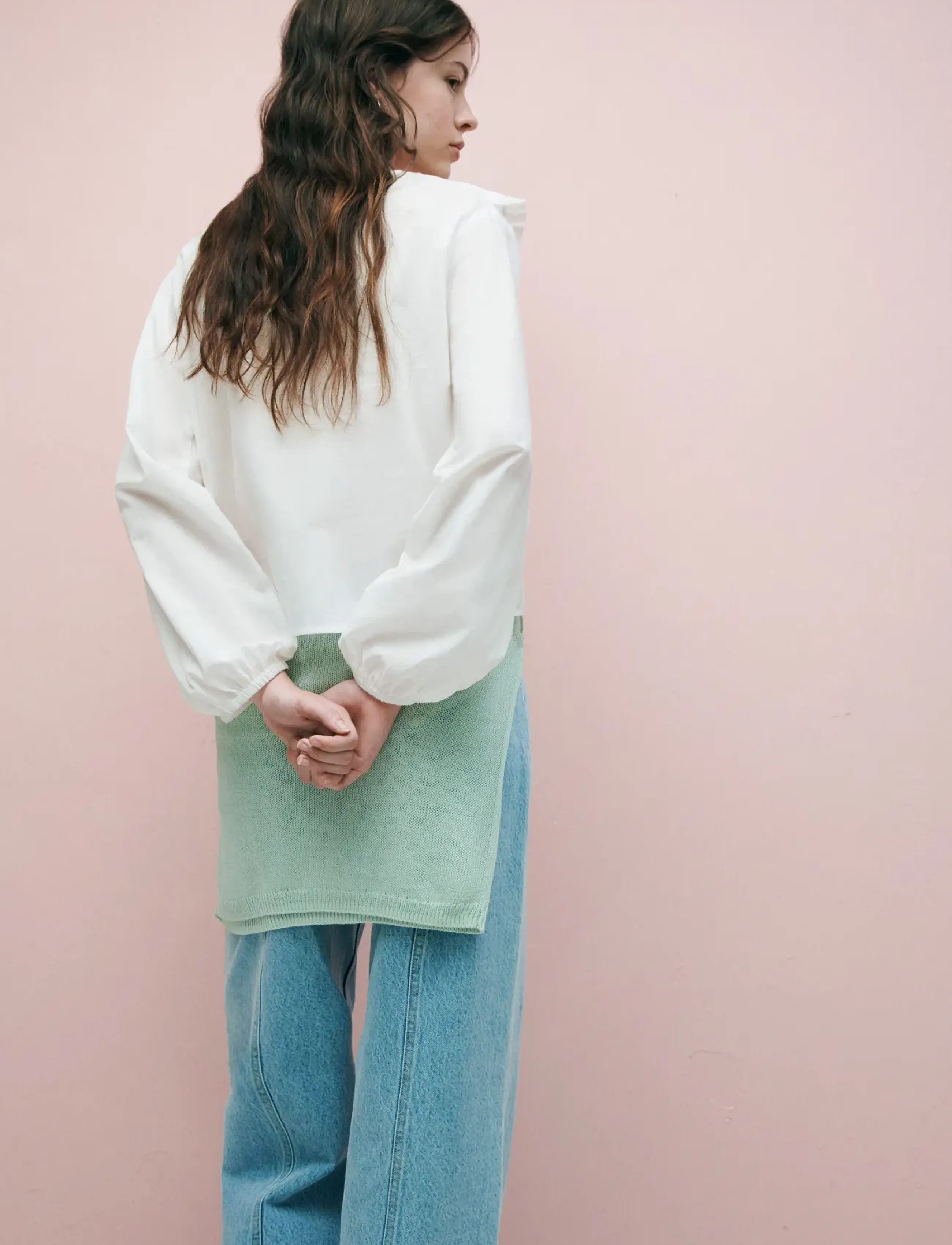 Mango Teen - Ruffled cotton blouse - bluser & tunikaer - natural white - 3