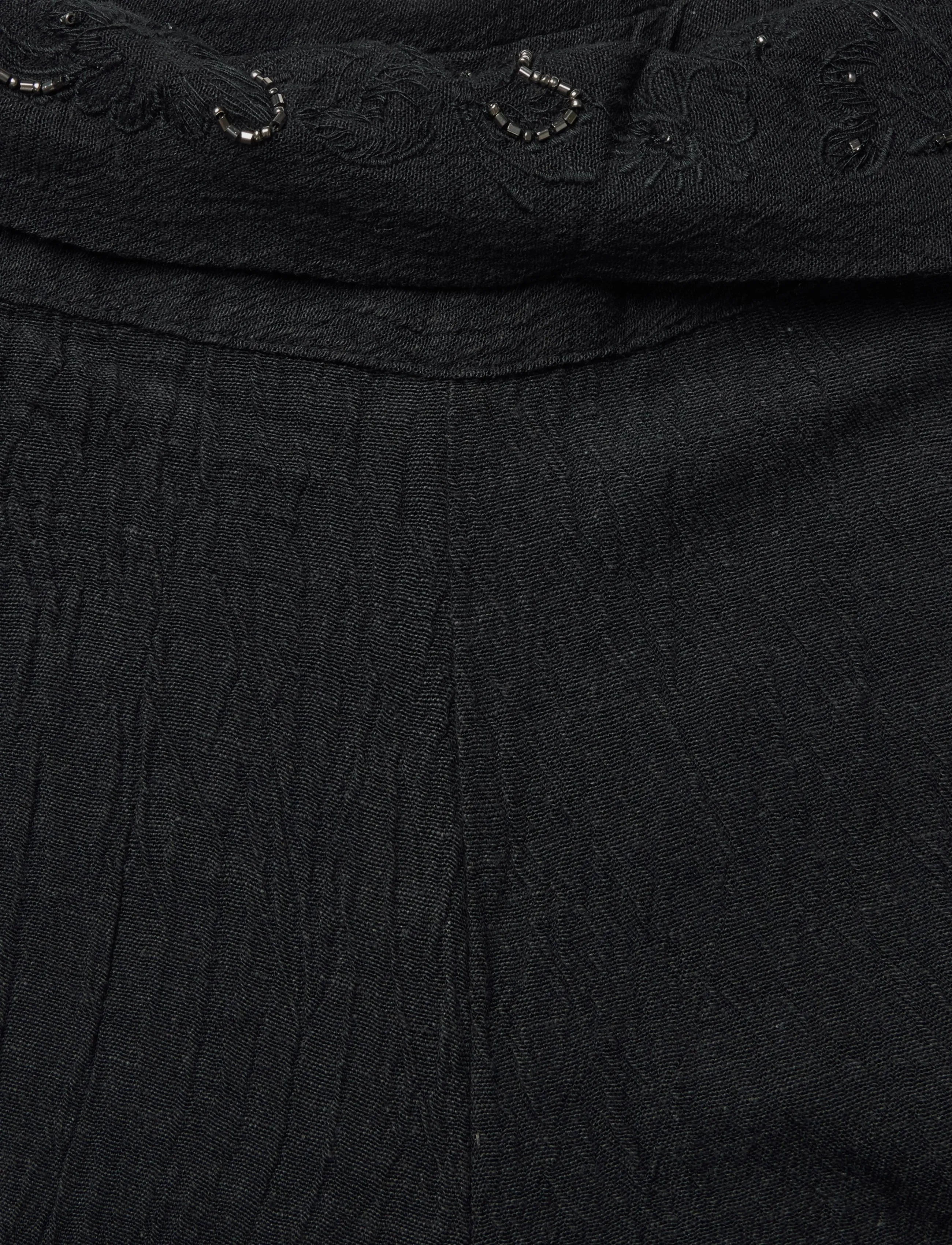 Mango Teen - Trousers with embroidered turn-up waistline - bukser - charcoal - 3