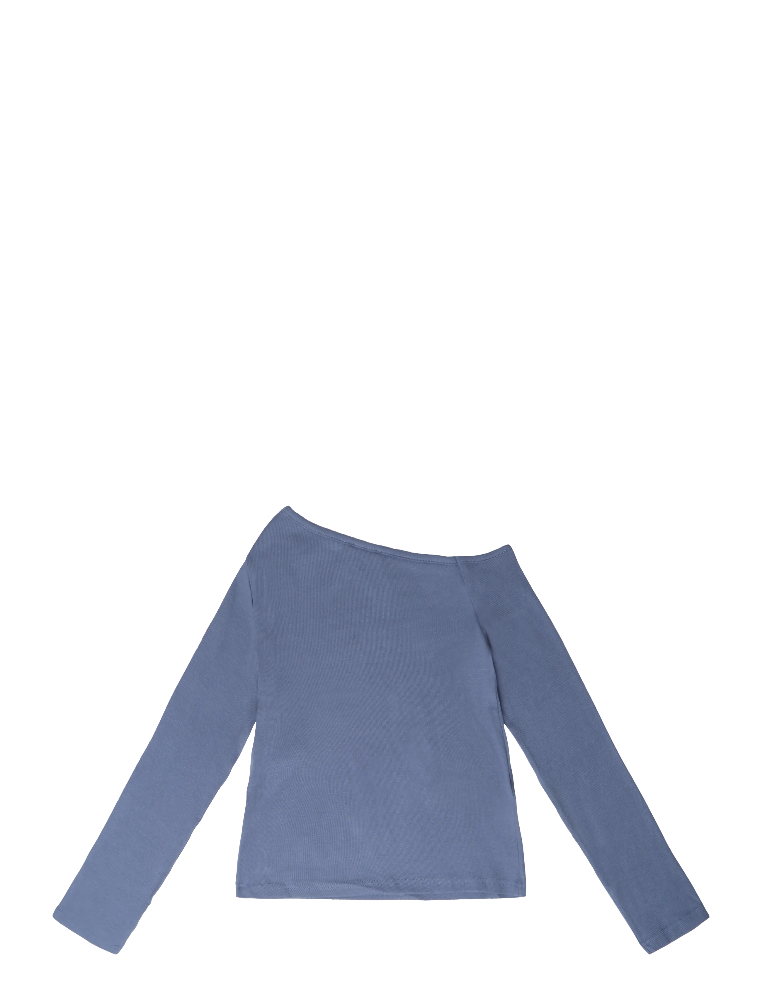 Mango Teen - Asymmetric cable knit t-shirt - langærmede t-shirts - medium blue - 1