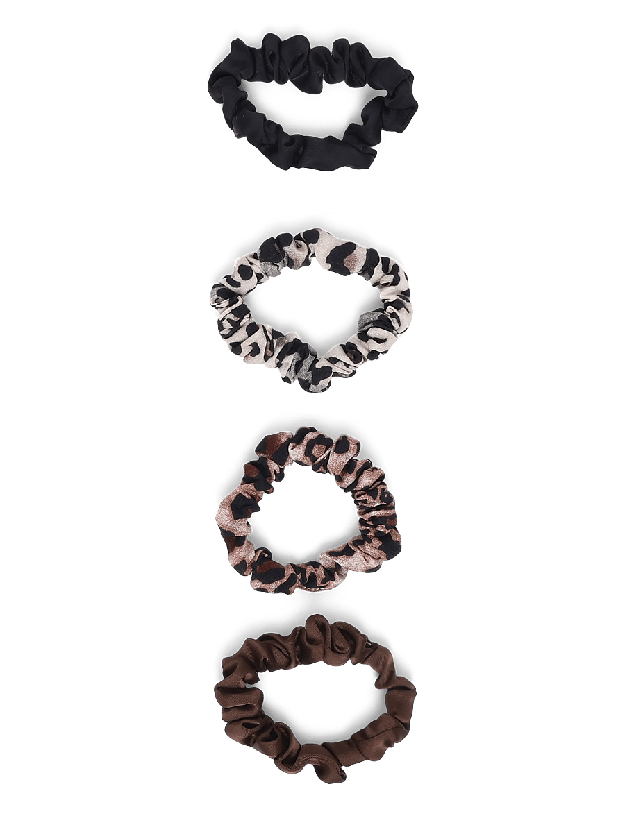 Mango Teen - Pack of 4 matching hair ties - hårbånd og hårsnore - brown - 0