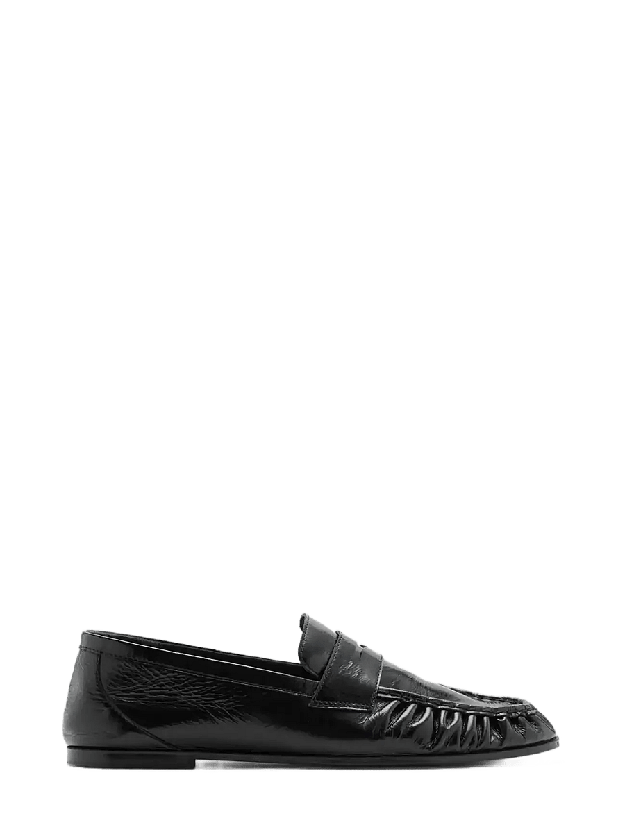 Mango Teen - Leather loafers - ballerinaskor & slip-ons - black - 0