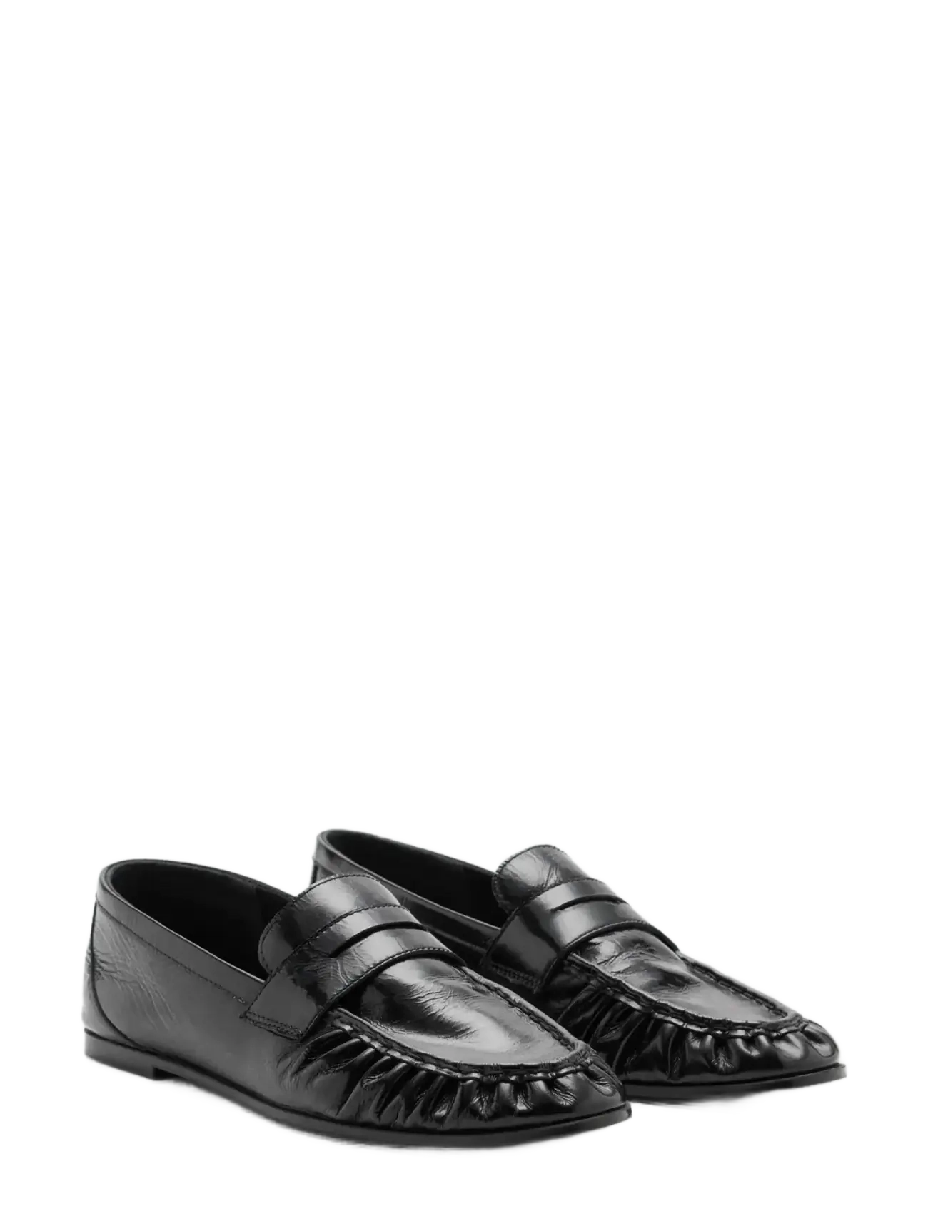 Mango Teen - Leather loafers - ballerinaskor & slip-ons - black - 1