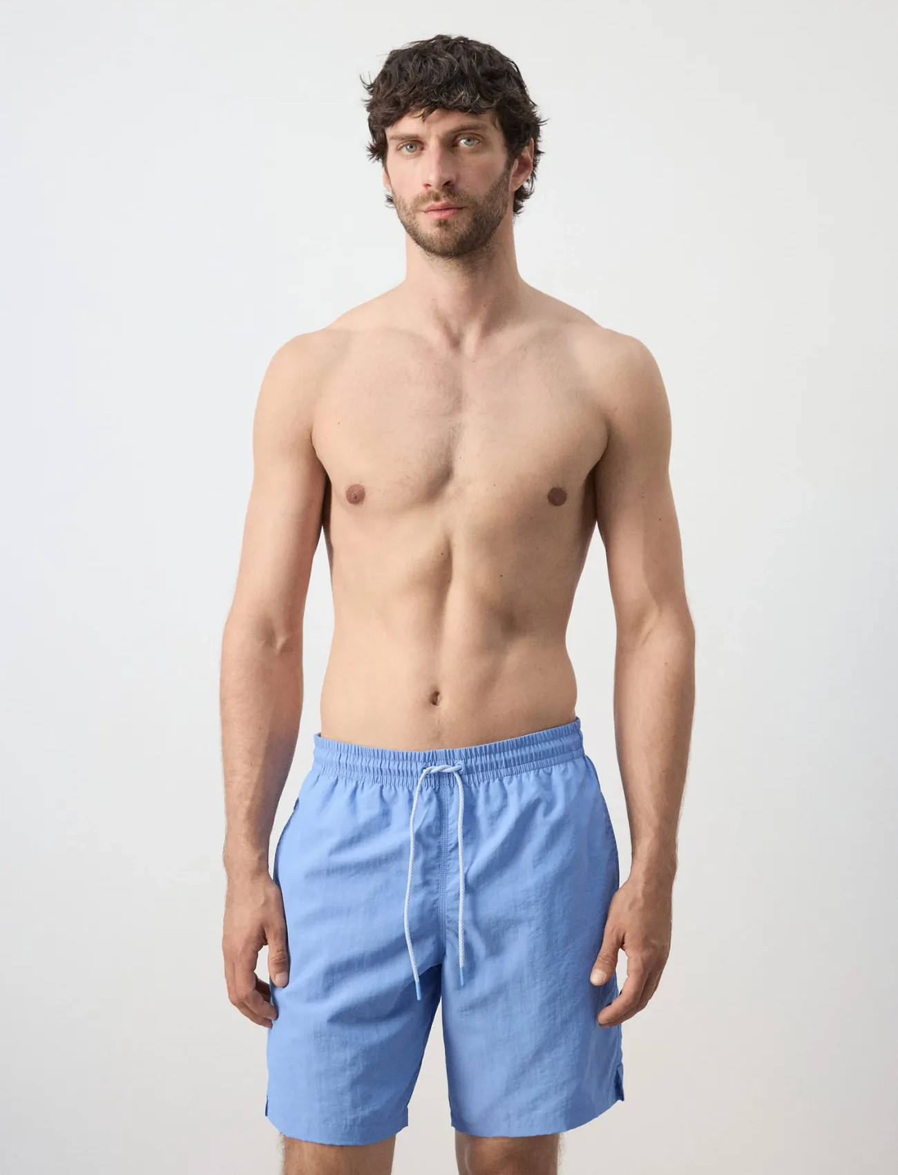Mango Basic Drawstring Swimsuit - Navy - S 2