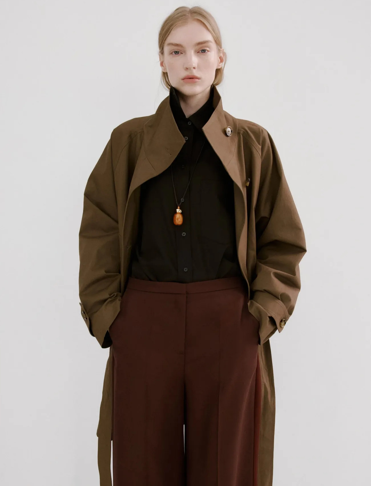 Mango High-Waisted Lyocell Trousers - - 34 1