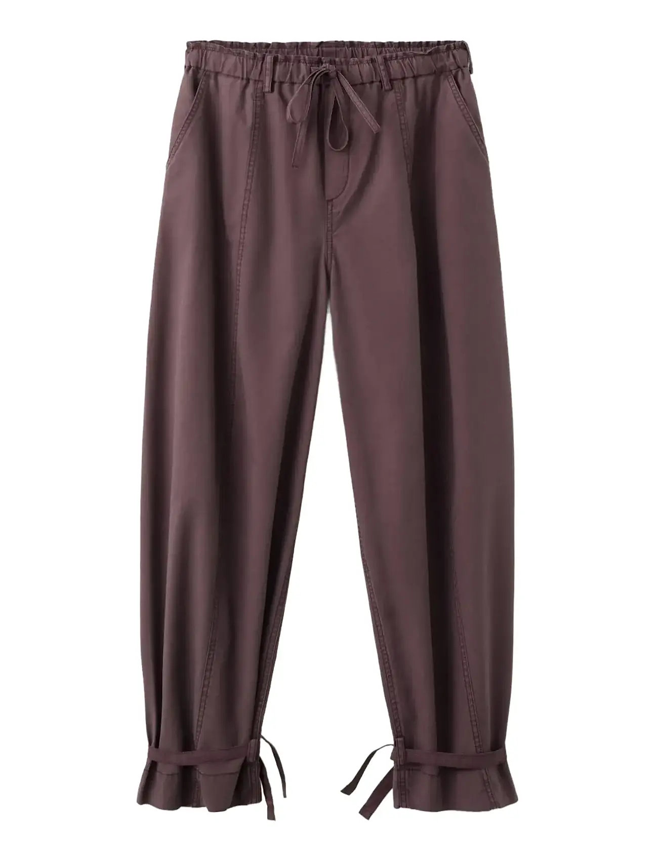 Mango Baggy Trousers With Ties