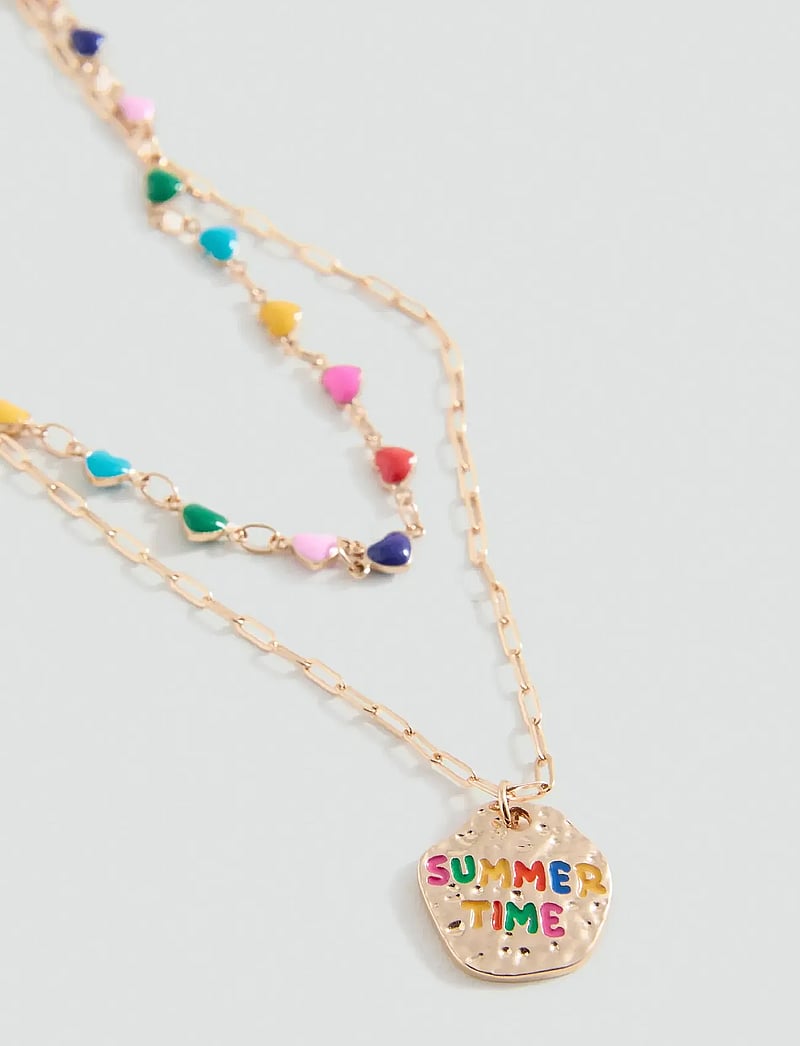 Mango - 2 pack of necklaces - halskæder - gold - 0