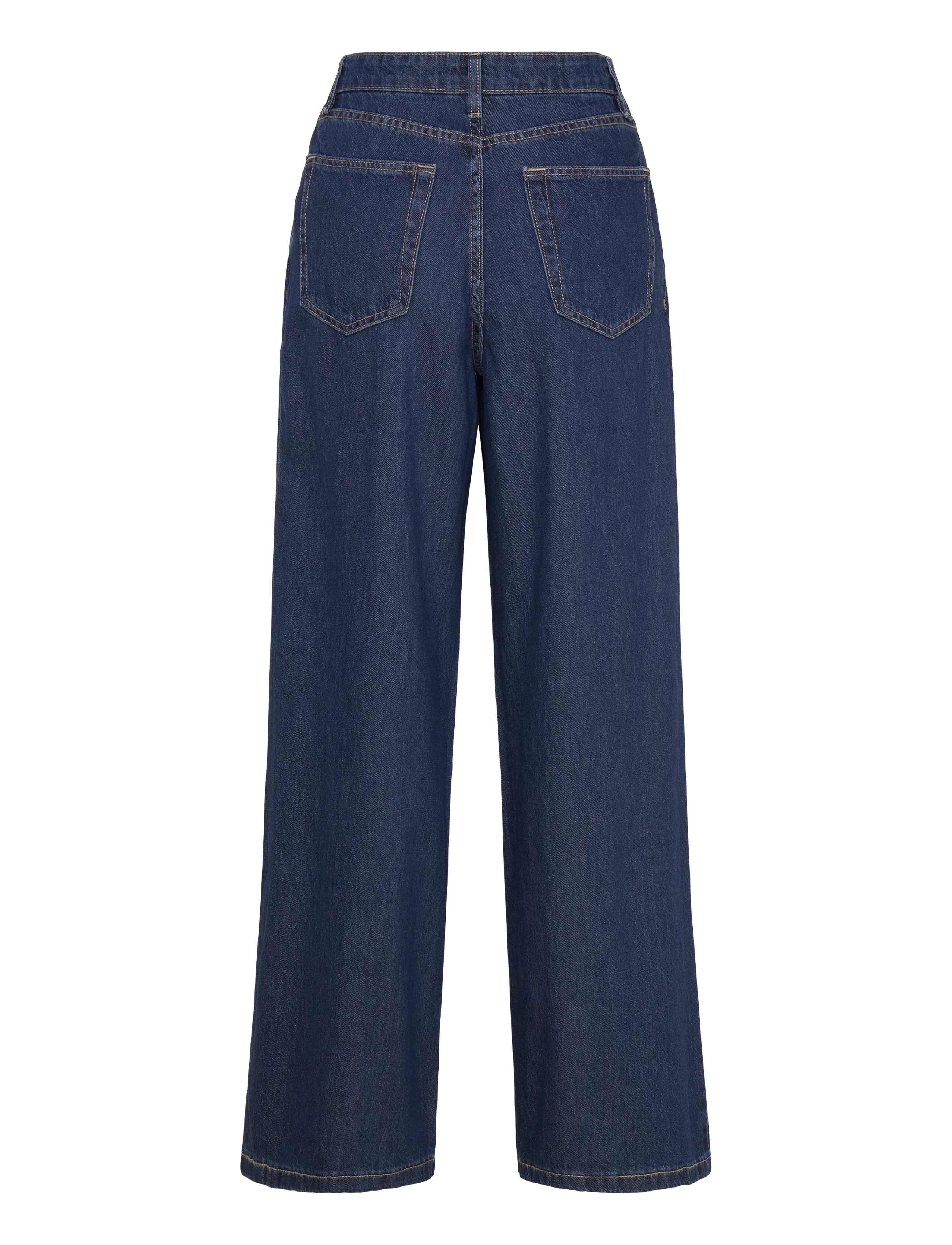 Mango - Wide leg pleated jeans - open blue - 2