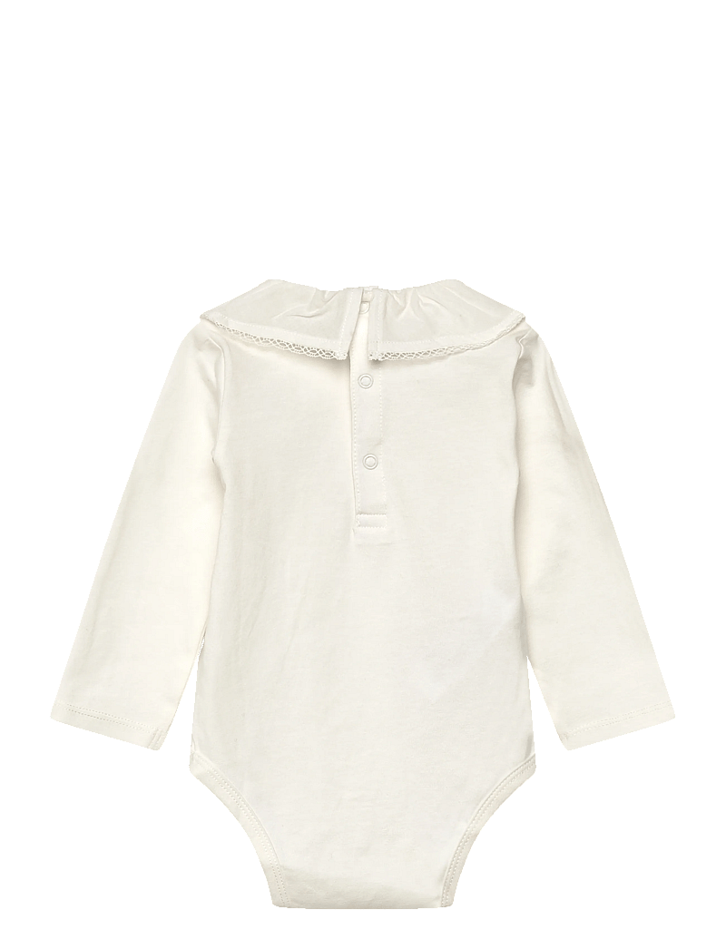 Mango - Embroidered babydoll-neck body - langärmelig - natural white - 1