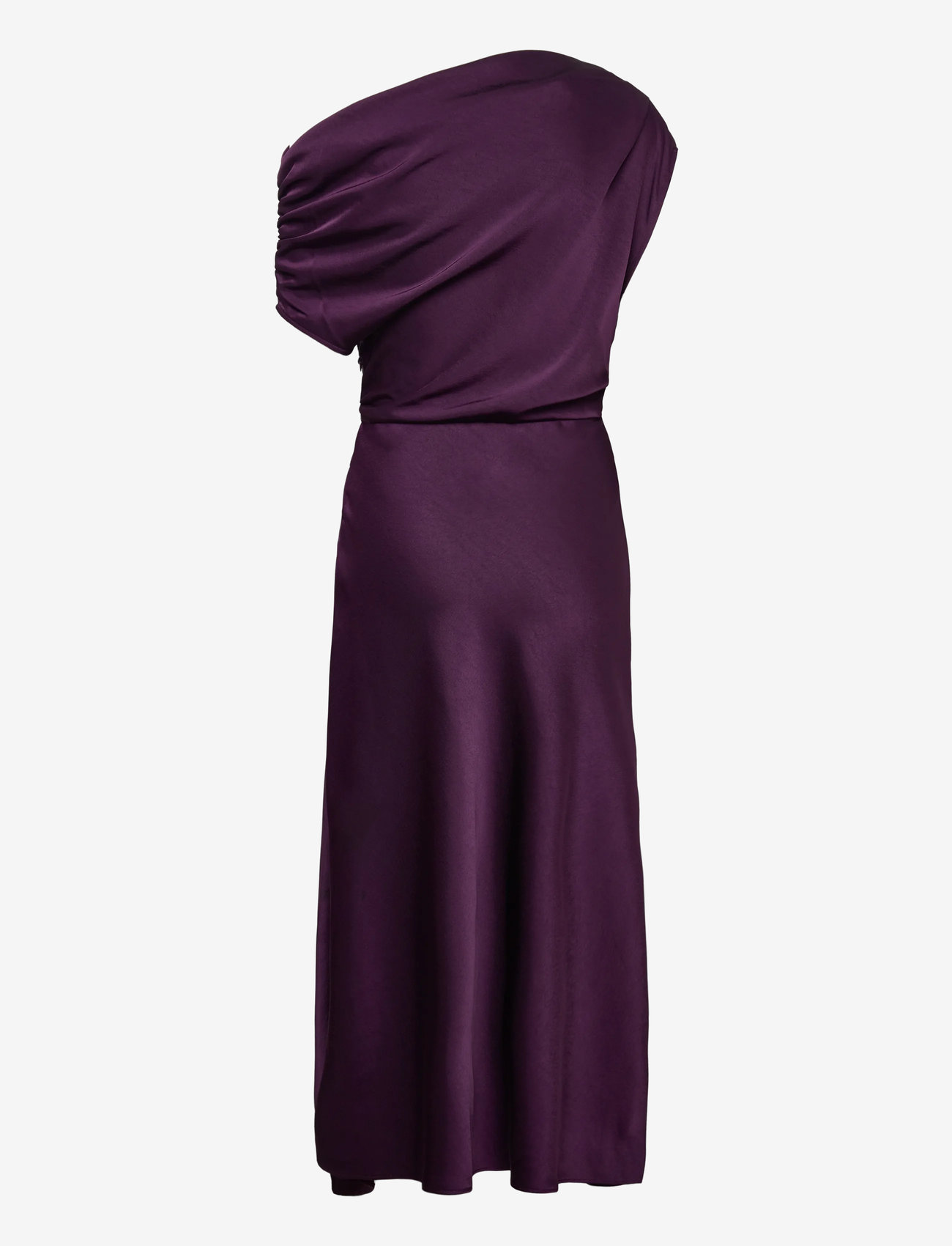 Mango - Asymmetrical satin dress - partykleider - medium purple - 2