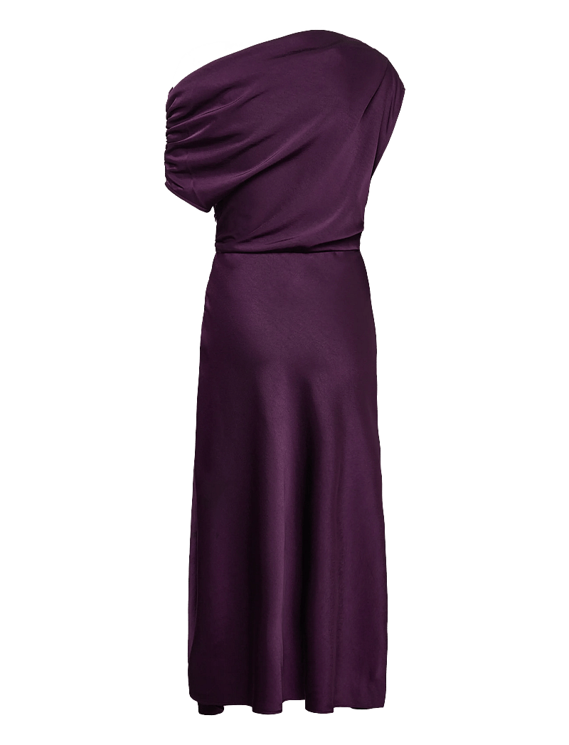 Mango - Asymmetrical satin dress - partykleider - medium purple - 2
