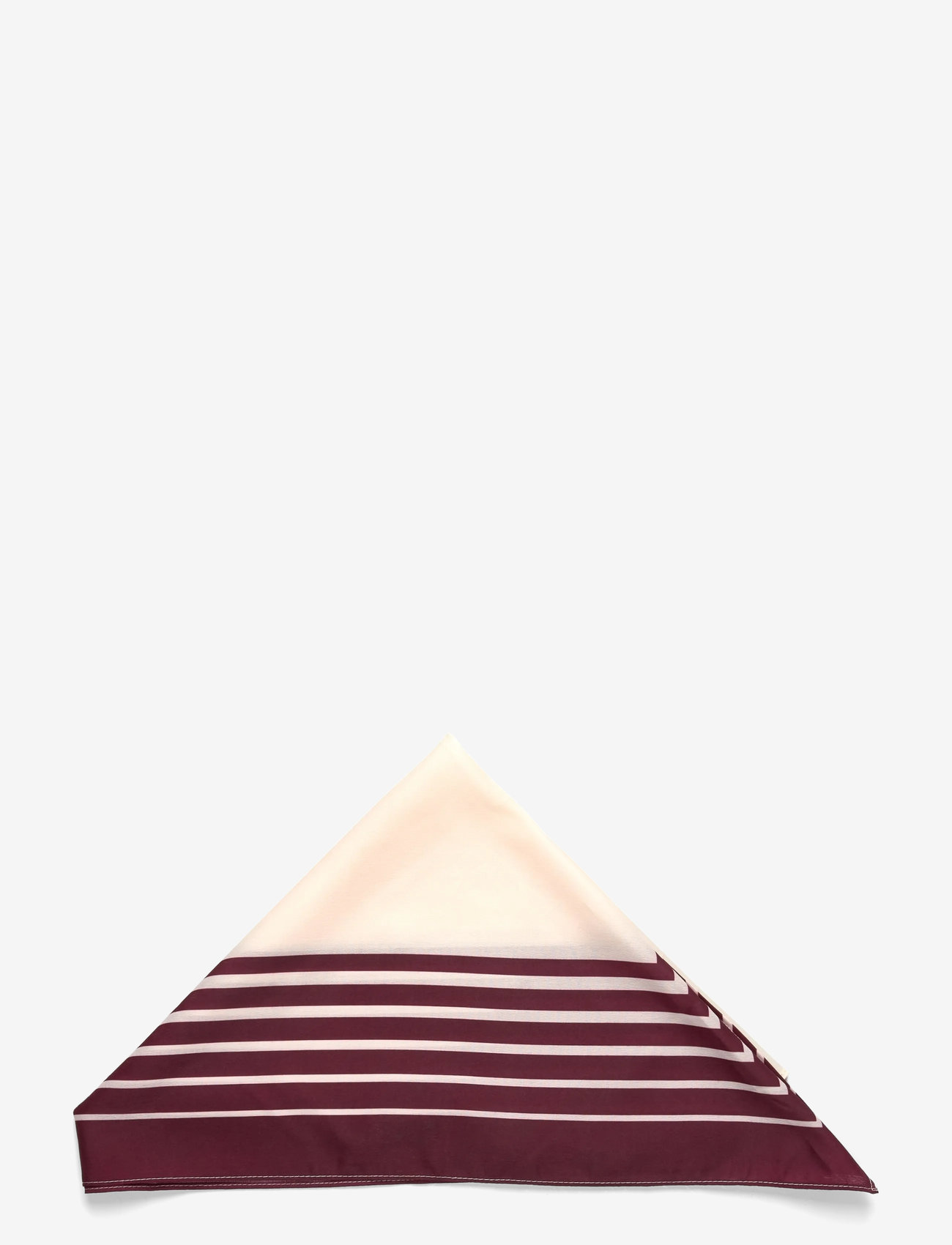 Mango - Striped satin scarf - light beige - 1