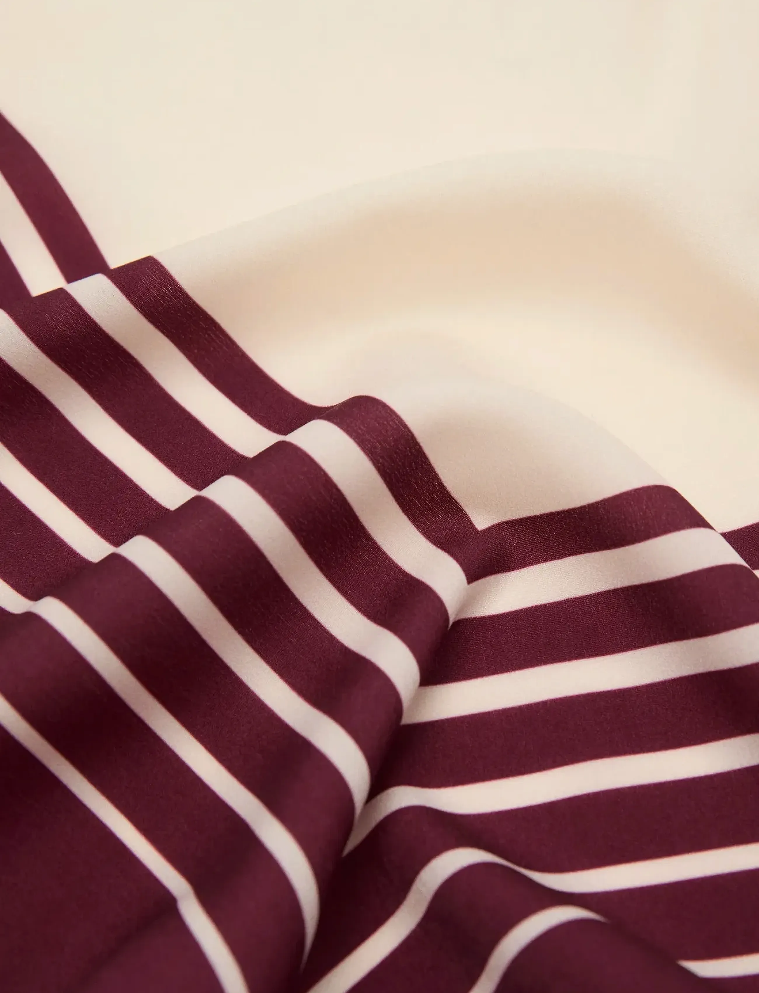 Mango - Striped satin scarf - sjalar - light beige - 2