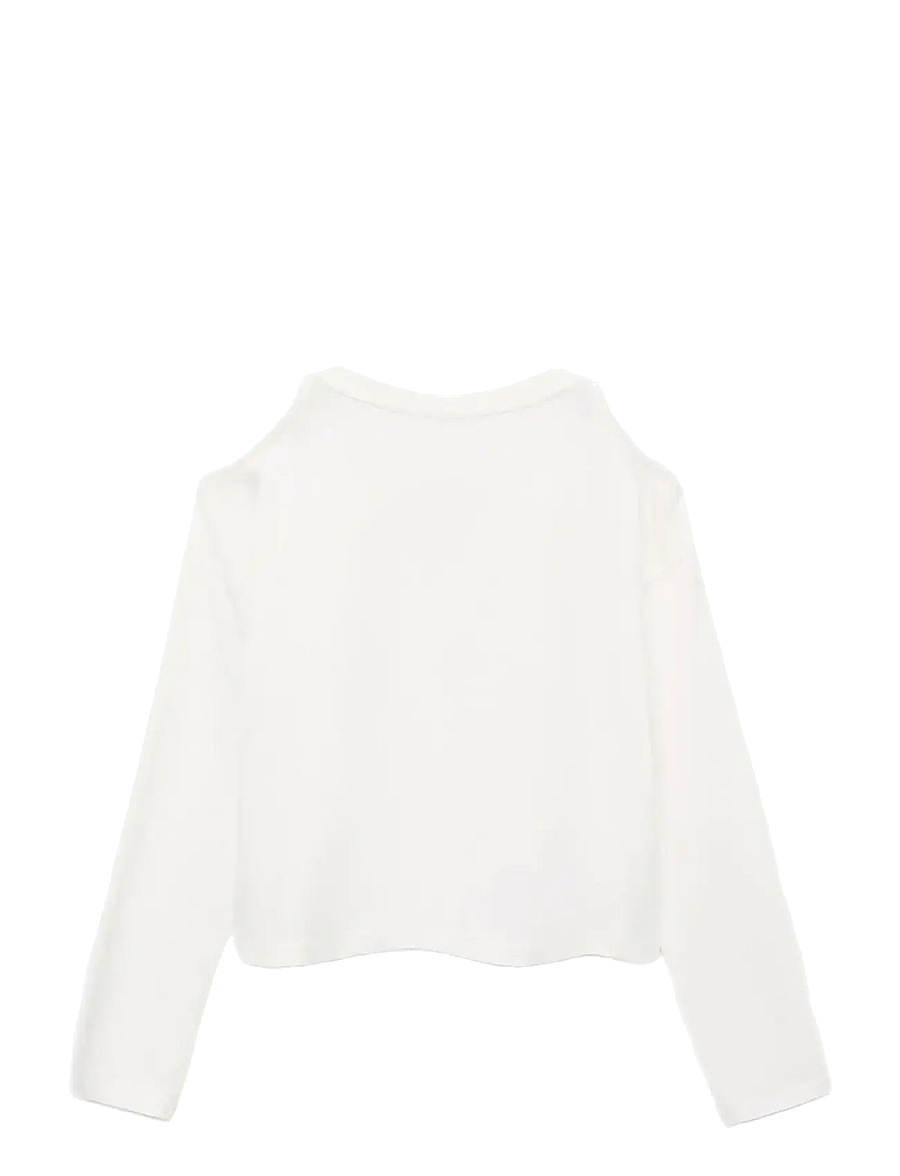 Mango - Cut-out t-shirt - långärmade t-shirts - natural white - 2