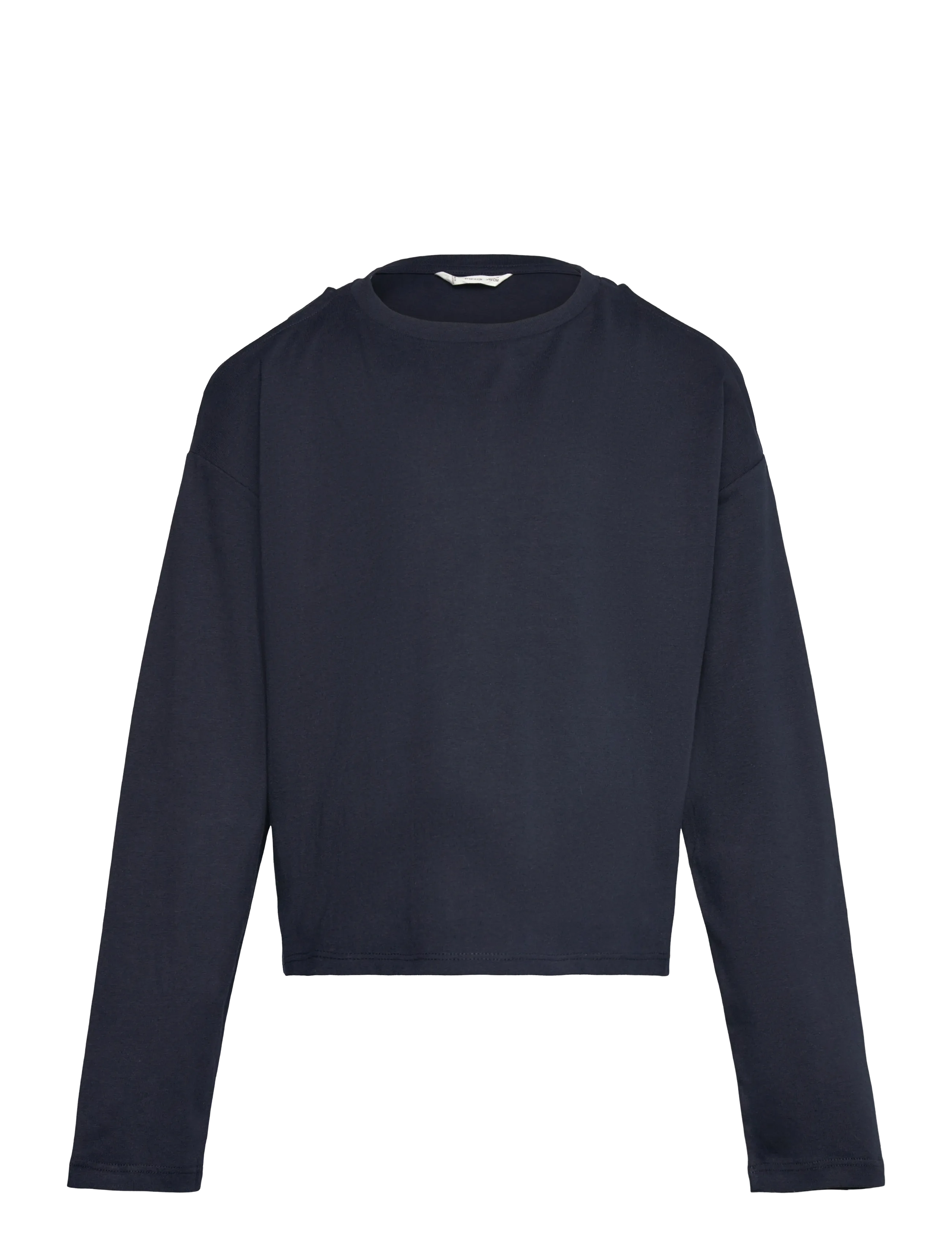 Mango Cut-Out T-Shirt, Børn, Langærmet Cut-out T-shirt, Navy, Str: 5-6