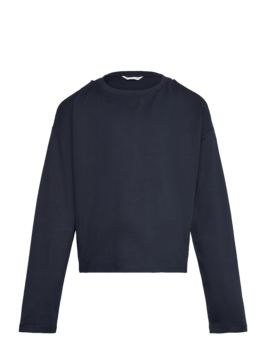 Mango - Cut-out t-shirt - långärmade t-shirts - navy - 0