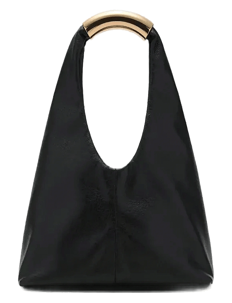 Mango - Handbag with metal handle - erityistilaisuudet - black - 1