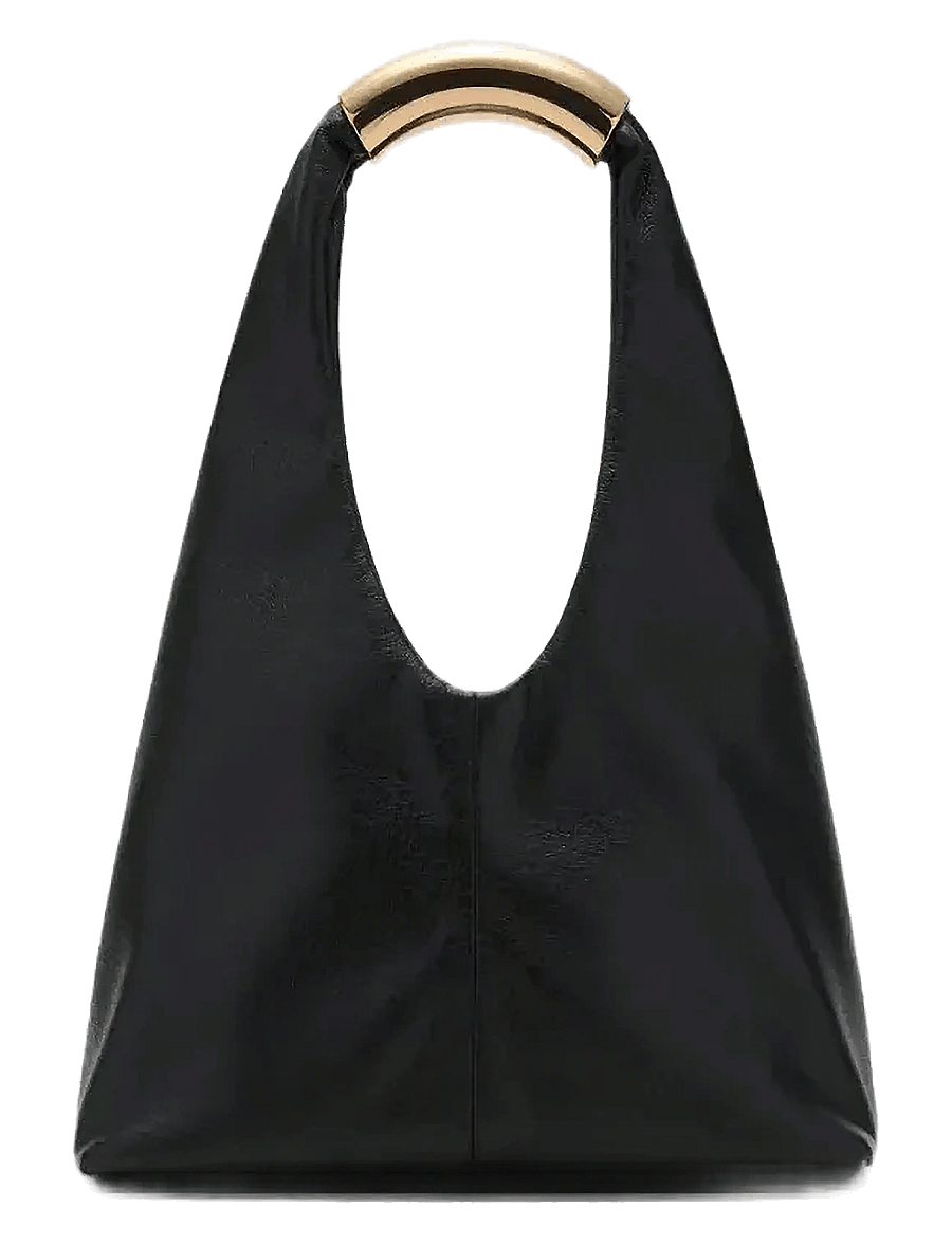 Mango - Handbag with metal handle - erityistilaisuudet - black - 1