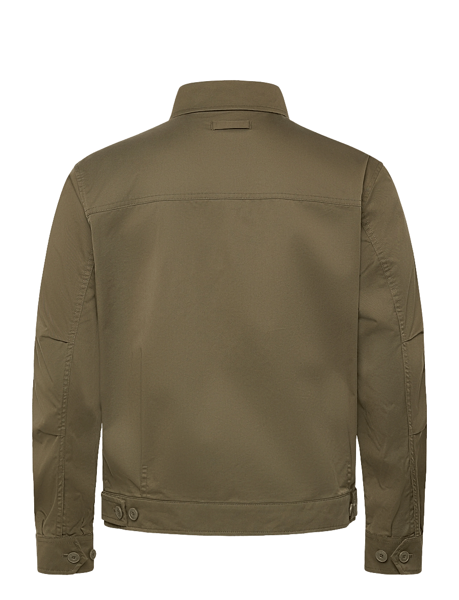 Mango - Cotton jacket with pockets - vårjackor - dark green - 2