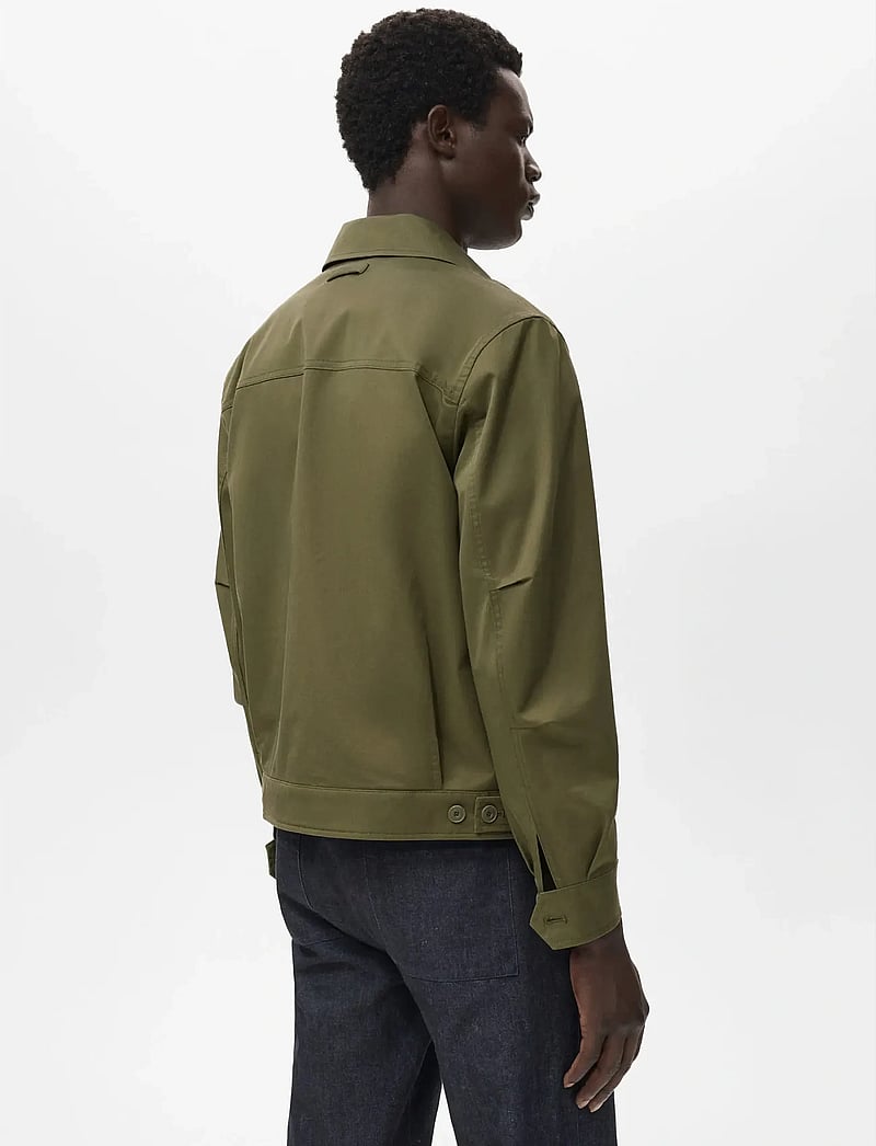 Mango - Cotton jacket with pockets - efterårsjakker - dark green - 3