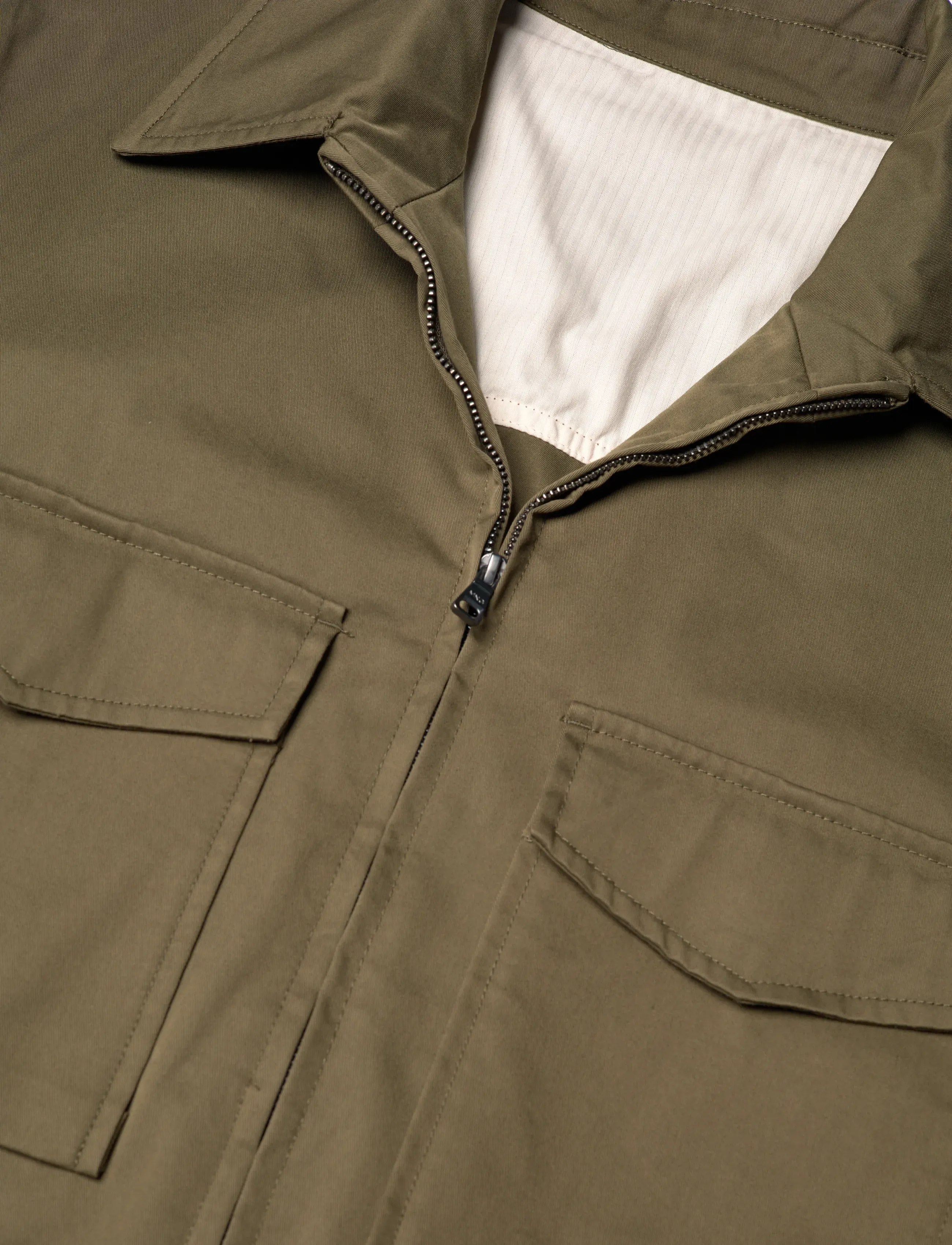 Mango - Cotton jacket with pockets - vårjackor - dark green - 4