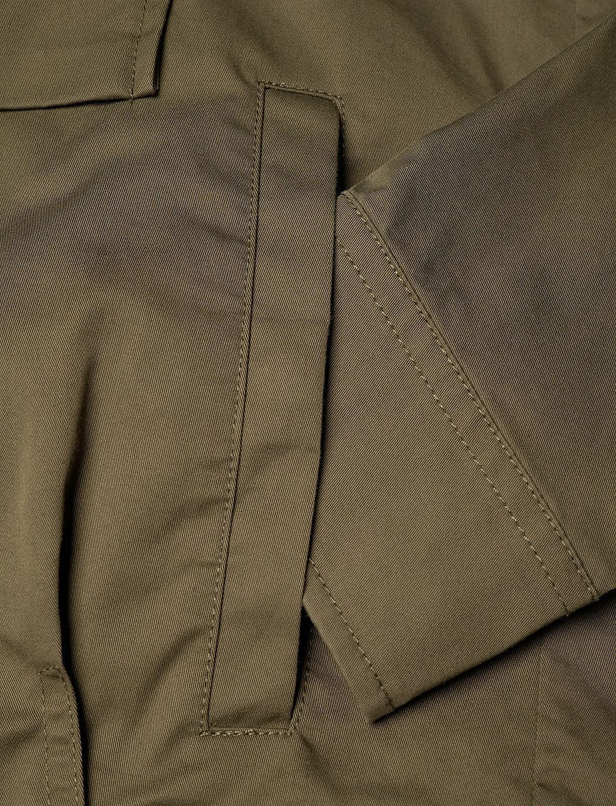 Mango - Cotton jacket with pockets - vårjackor - dark green - 5