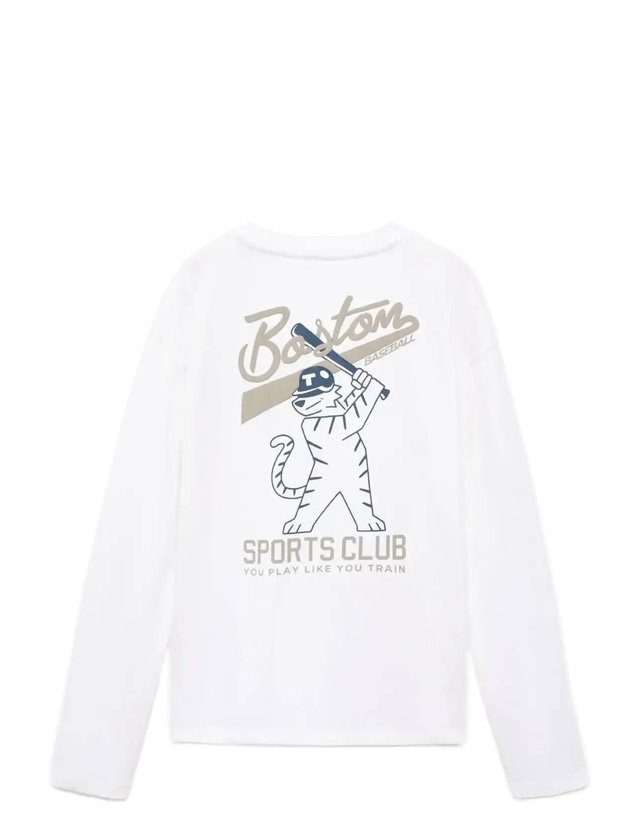 Mango - Printed cotton-blend T-shirt - t-paidat - white - 1