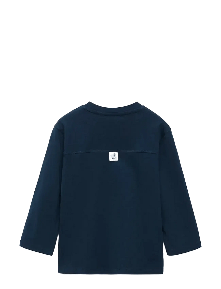 Mango - Snoopy printed t-shirt - långärmade t-shirts - navy - 1