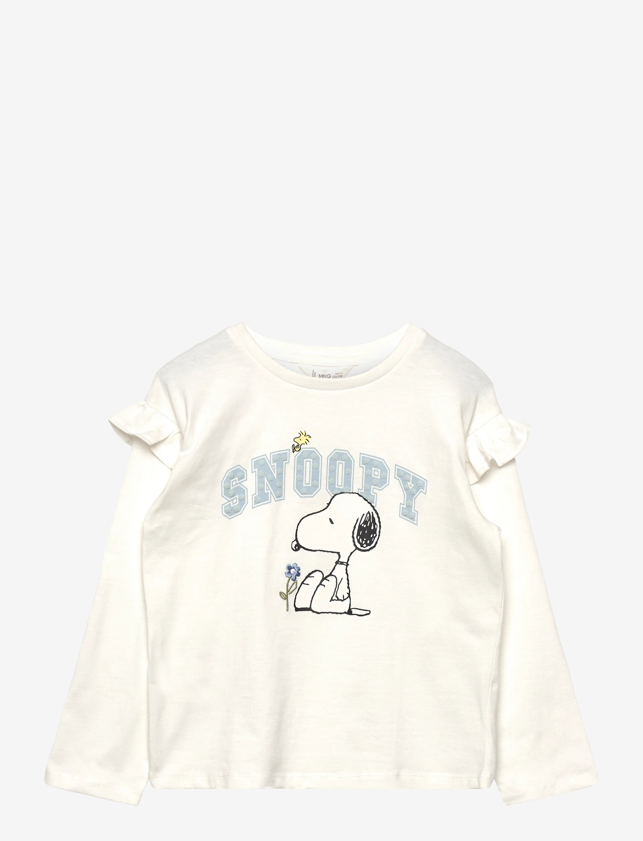 Mango - Snoopy cotton t-shirt - långärmade t-shirts - natural white - 0
