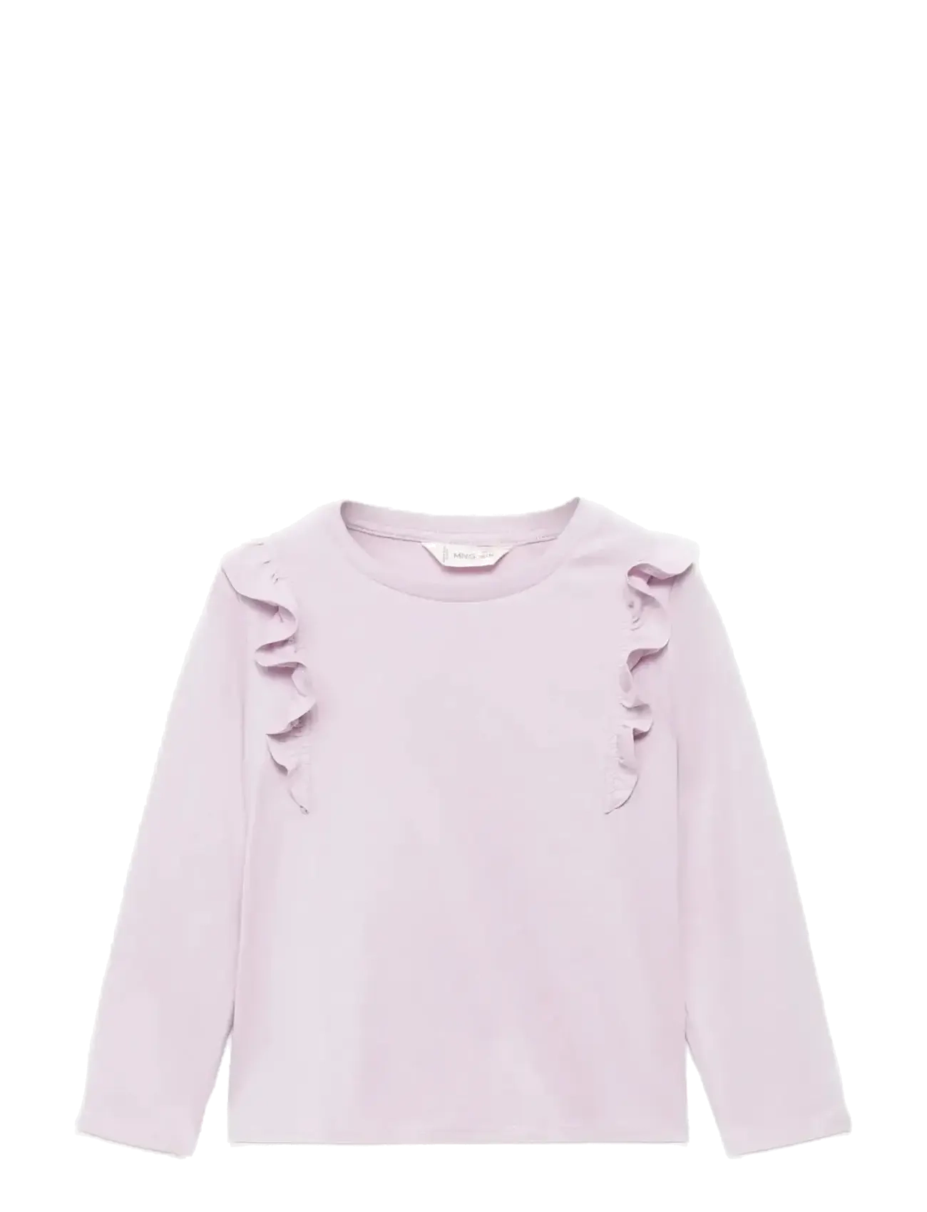 Frills cotton t-shirt - LT-PASTEL PURPLE