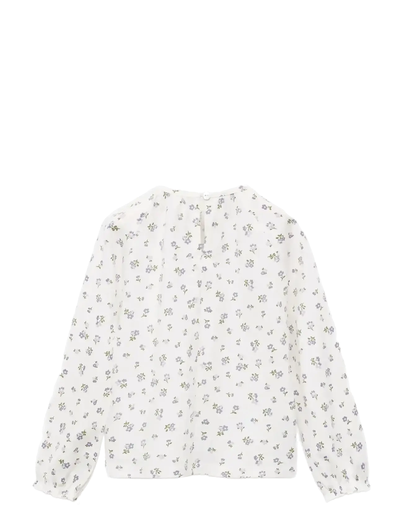 Mango - Floral cotton t-shirt - marškinėliai - natural white - 2