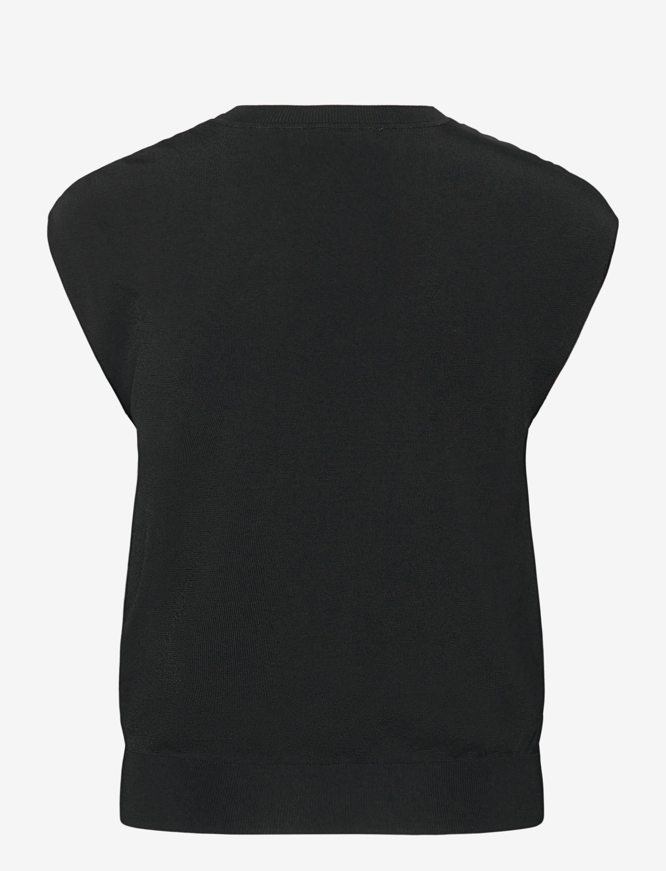 Mango - Short-sleeved sweater with metallic detail - varrukateta pluusid - black - 1