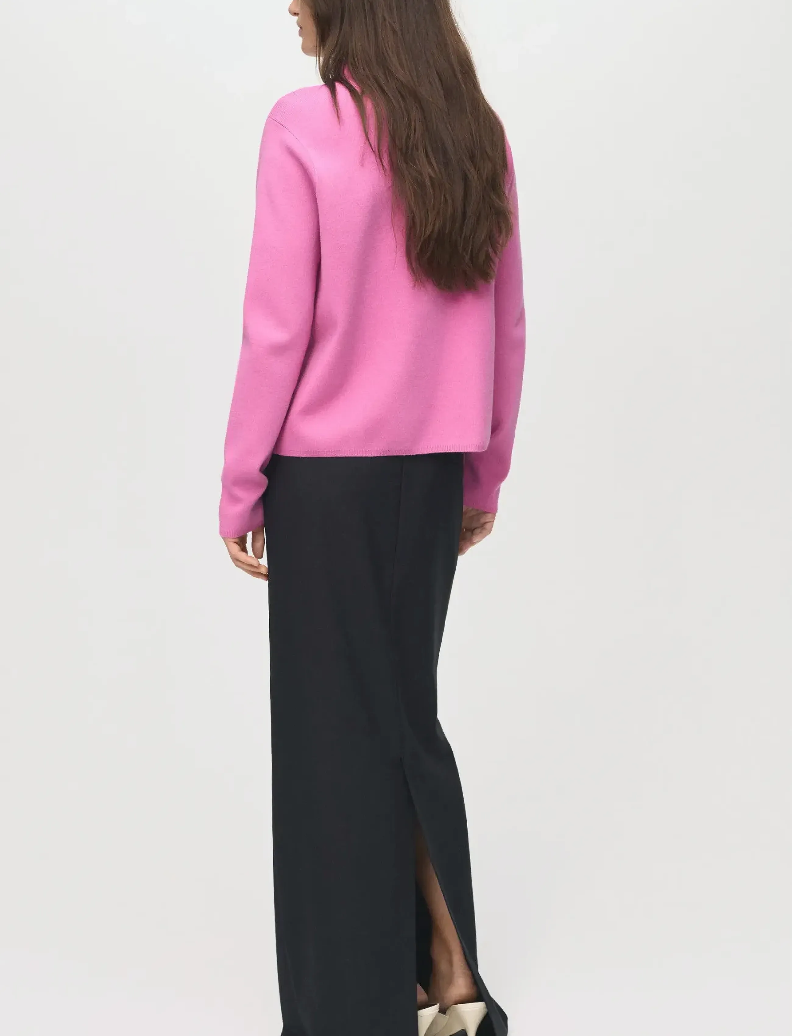 Mango - Knitted sweater with perkins neck - die niedrigsten preise - bright pink - 2