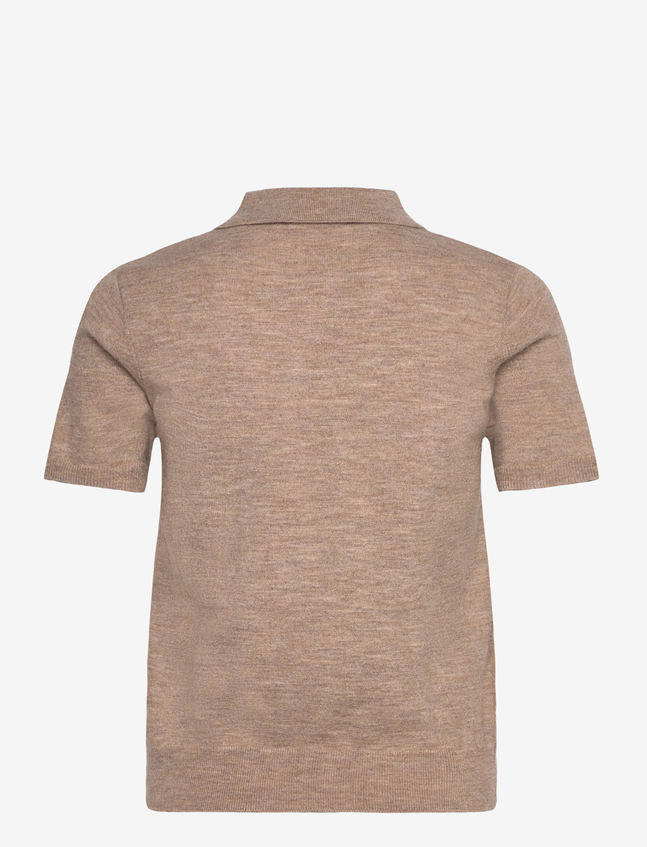 Mango - Argyle polo neck sweater - laveste priser - medium brown - 1