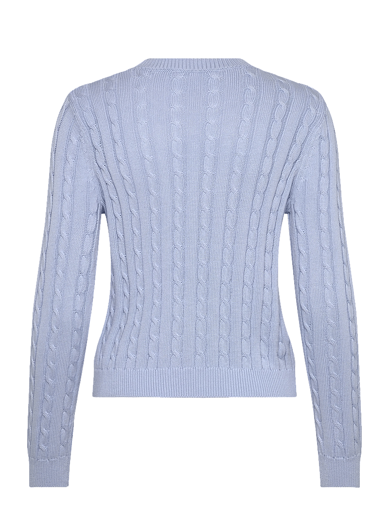 Mango - Braided knitted sweater - stickade tröjor - lt-pastel blue - 1