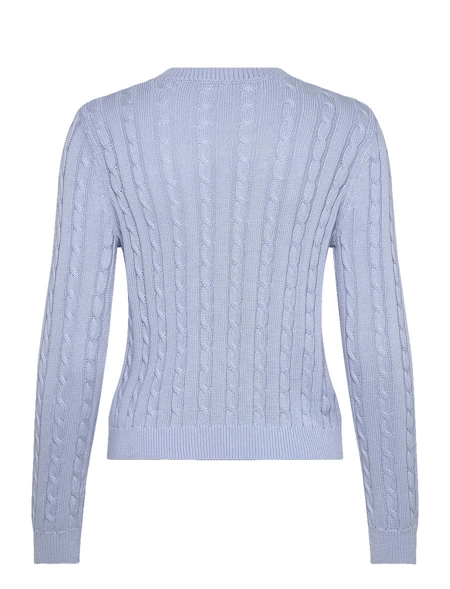 Mango - Braided knitted sweater - striktrøjer - lt-pastel blue - 2
