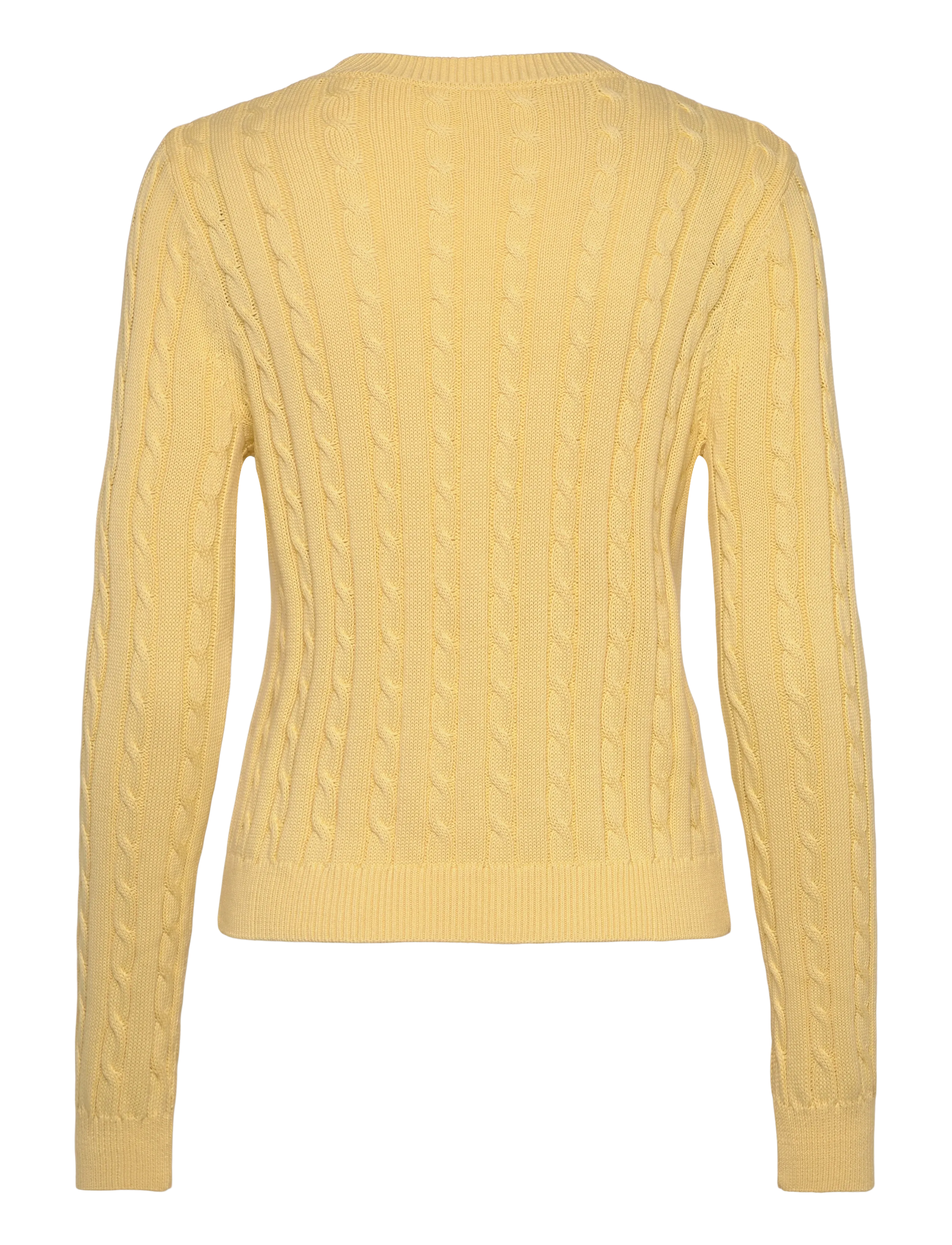 Mango - Braided knitted sweater - yellow - 2
