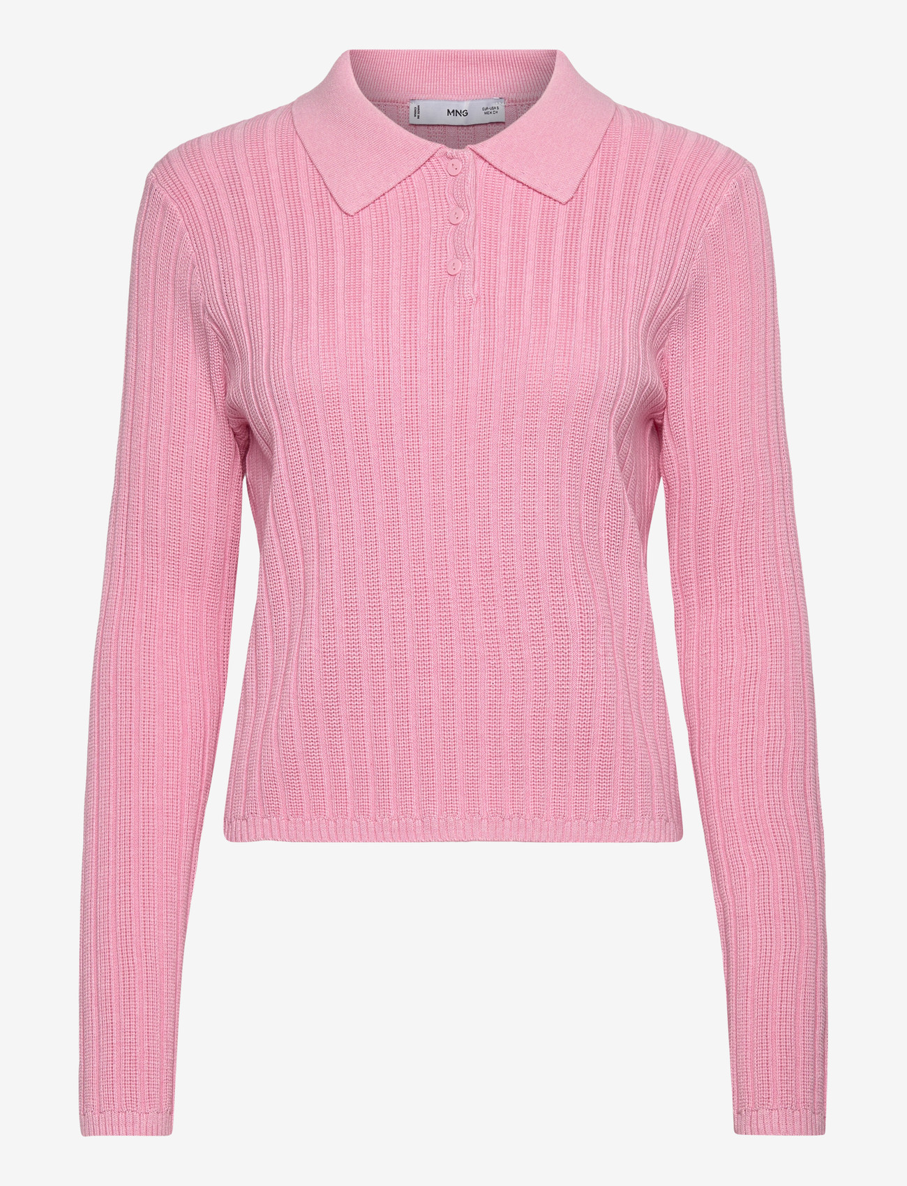 Mango - Polo-neck ribbed sweater - laveste priser - pink - 0