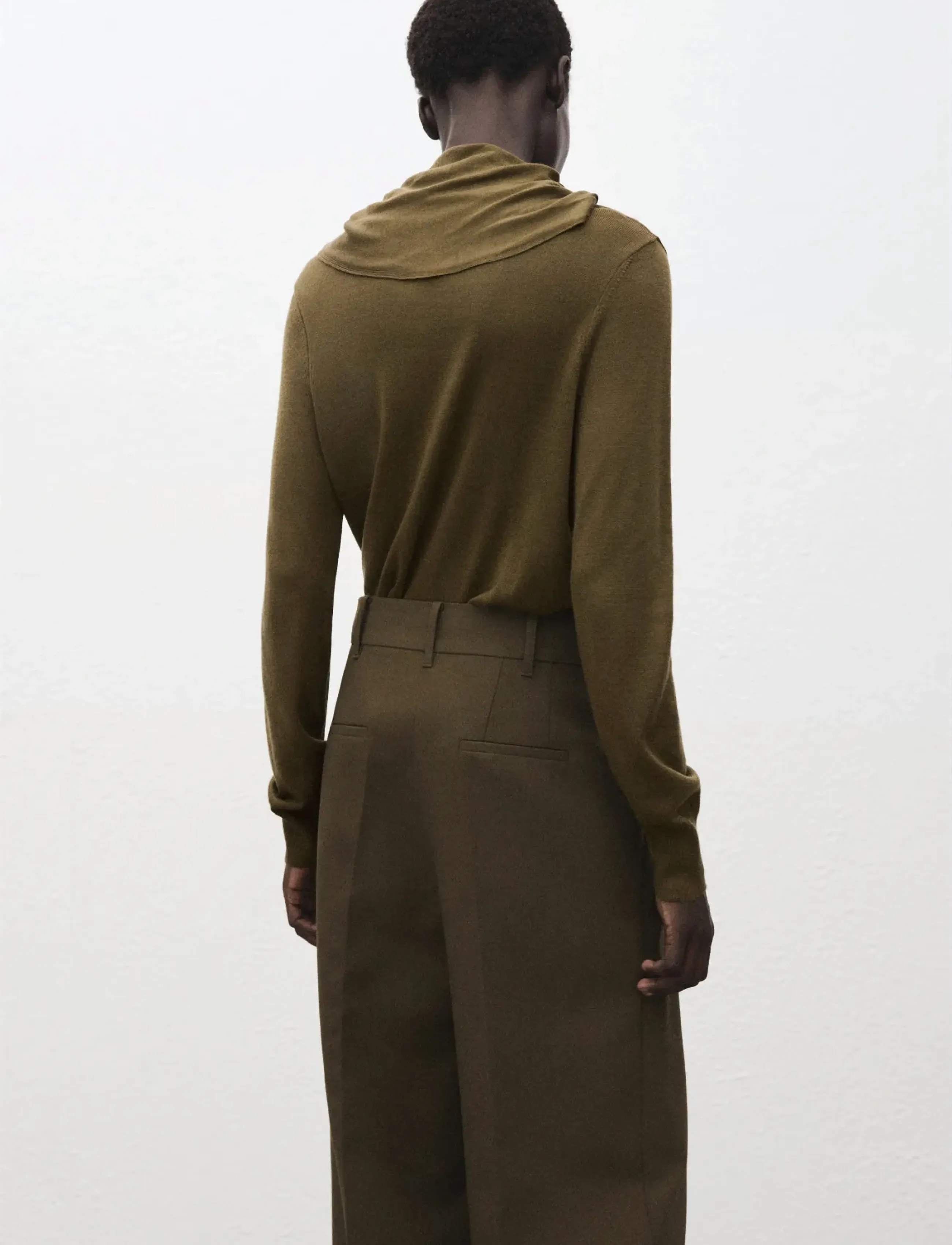 Mango - Turtleneck sweater with knot - die niedrigsten preise - dark green - 3