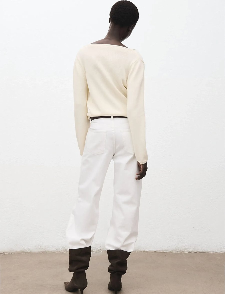 Mango - Draped-neck sweater - striktrøjer - light beige - 2