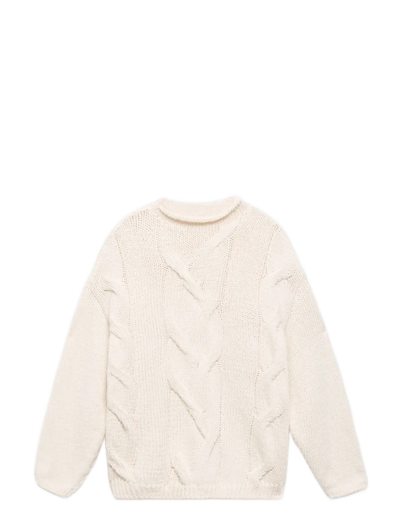 Mango Oversized cable-knit sweater - Kollektioner - NATURAL WHITE / cream