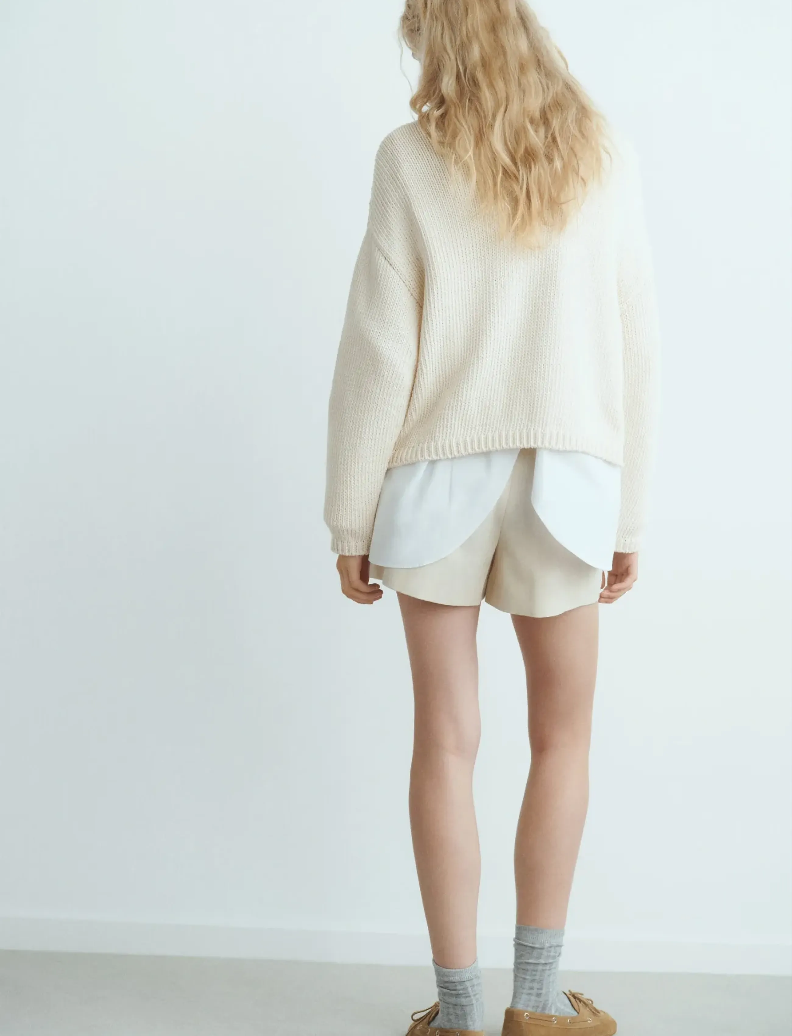 Mango - Oversized cable-knit sweater - pullover - natural white - 2