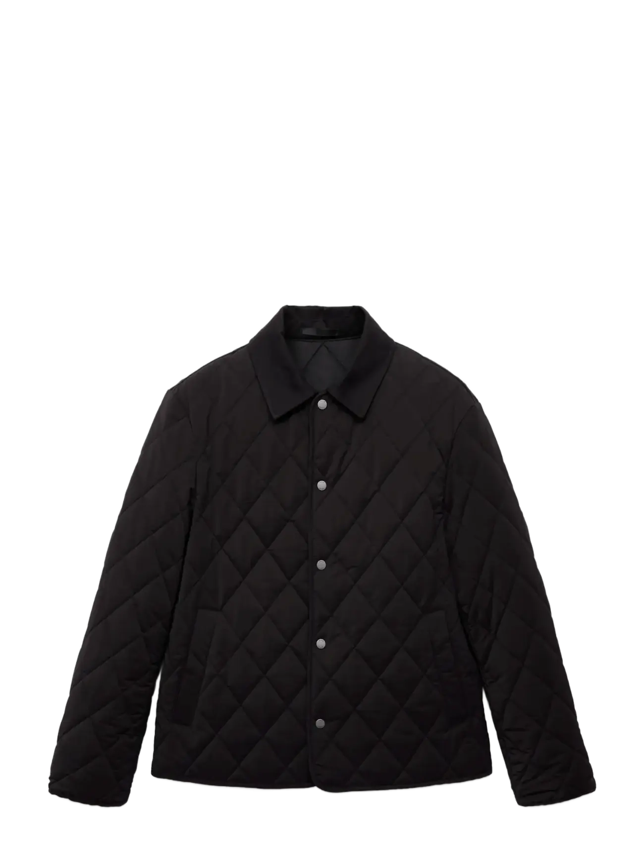Mango Quilted water repellent jacket - Mango - BLACK / black