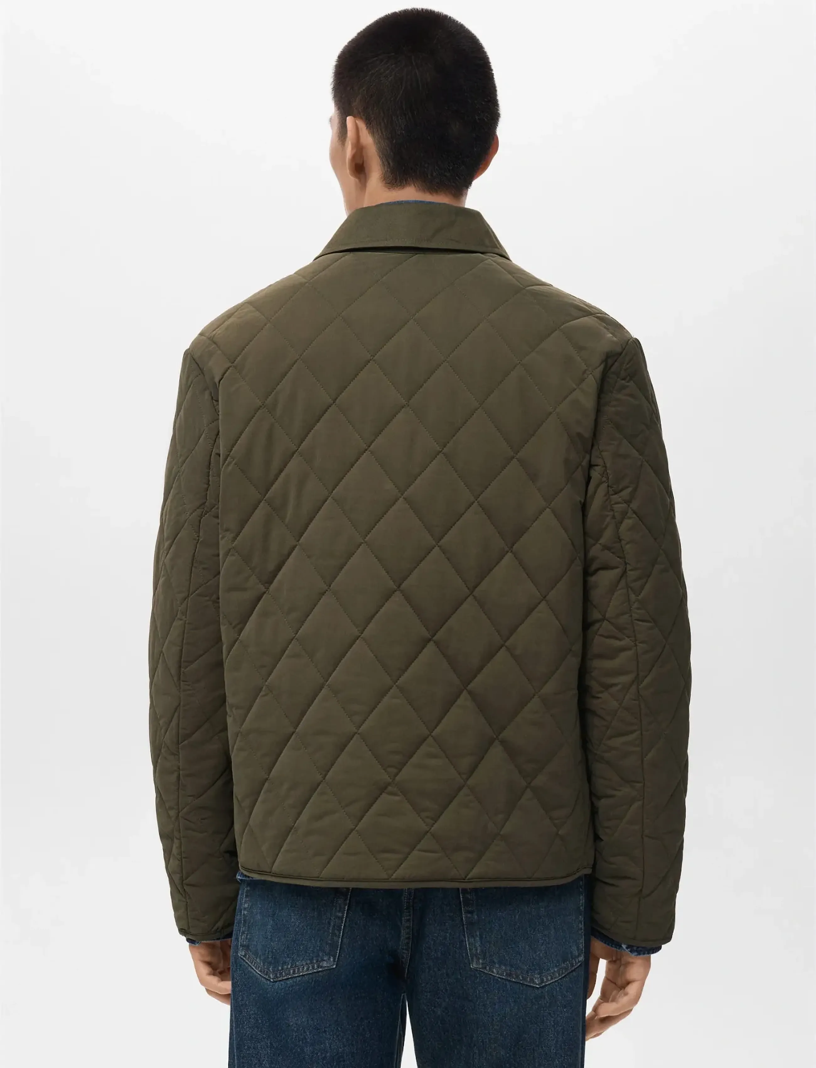 Mango - Quilted water repellent jacket - Üleriided - dark green - 3